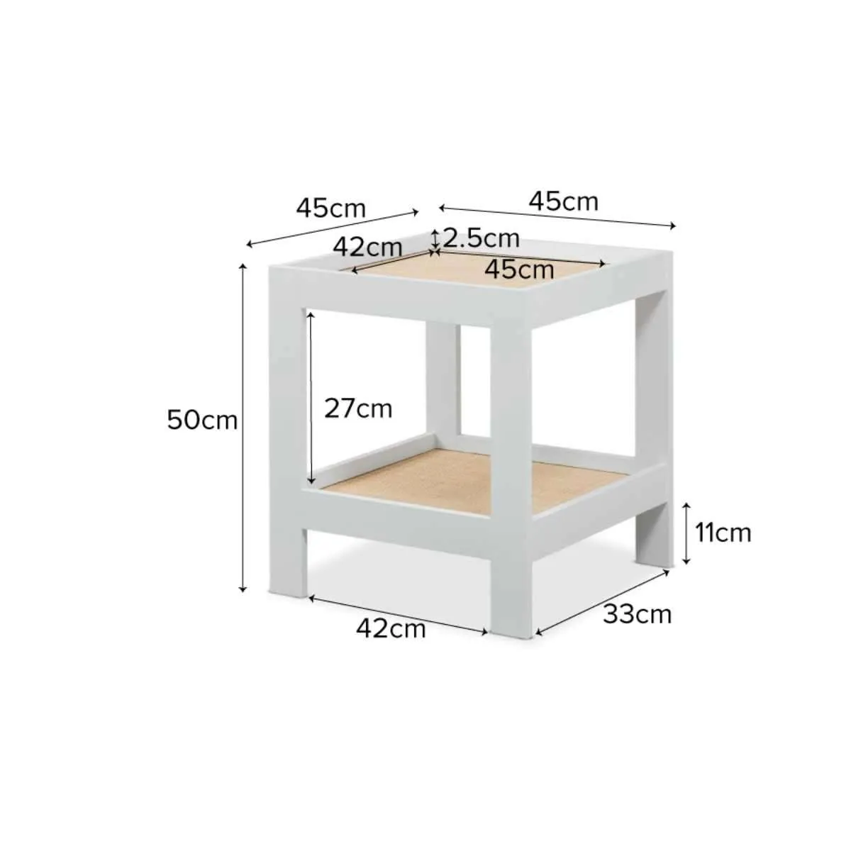 Georgia Side Table - Square Mocka