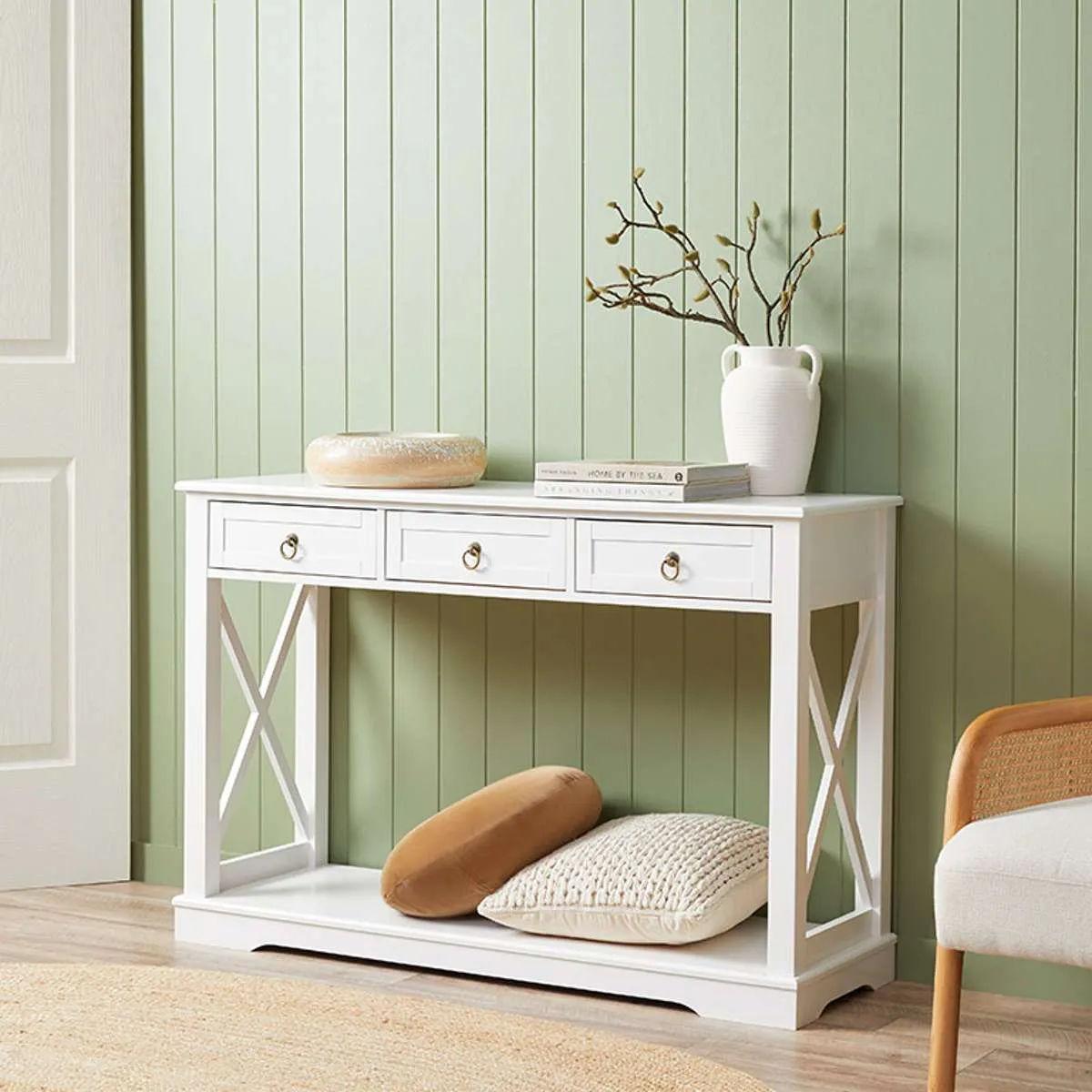 Hamptons Console Table Mocka