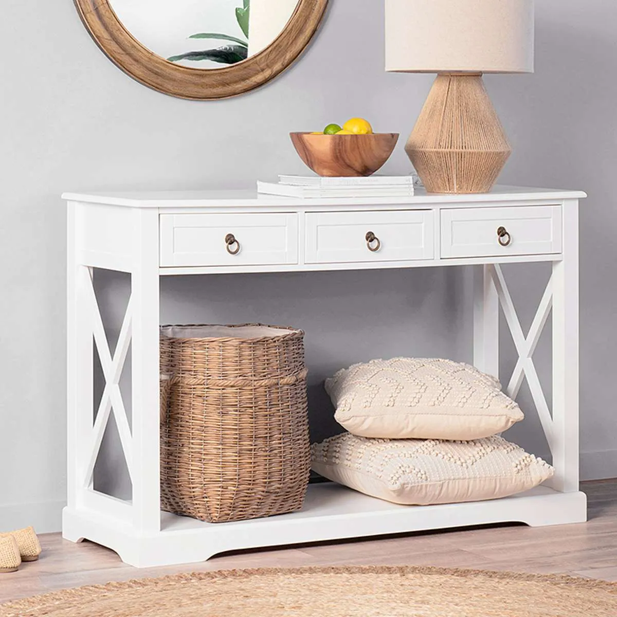 Hamptons Console Table Mocka