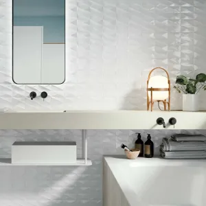 Ice Fold Decor Wall Tile 33x100cm Gloss
