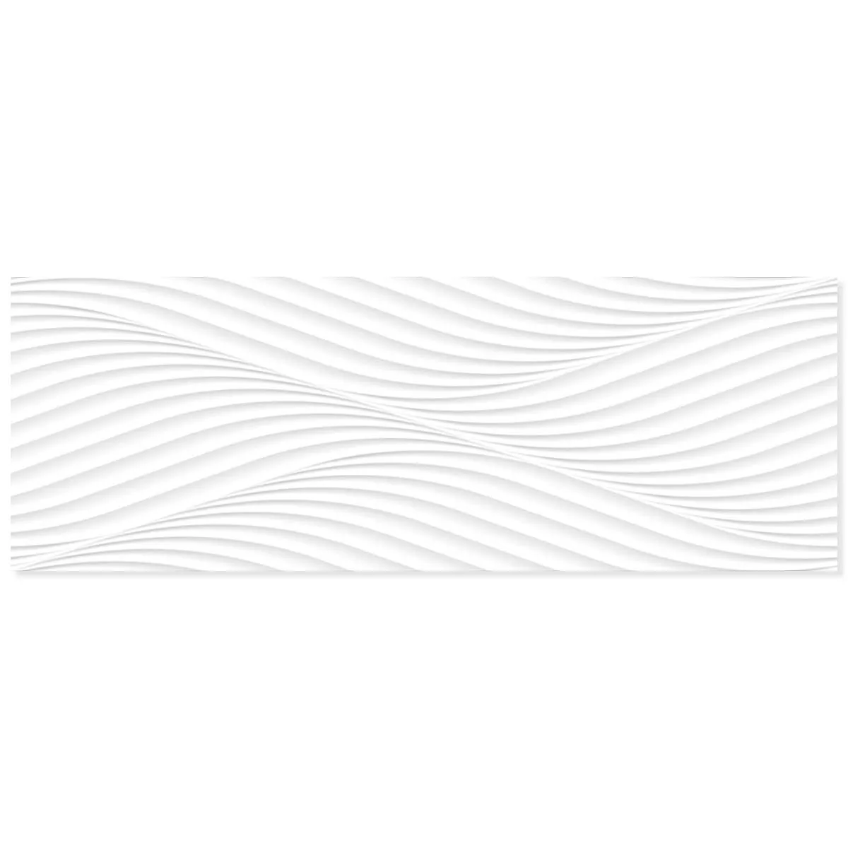 Ice Waves Decor Wall Tile 33x100cm Gloss