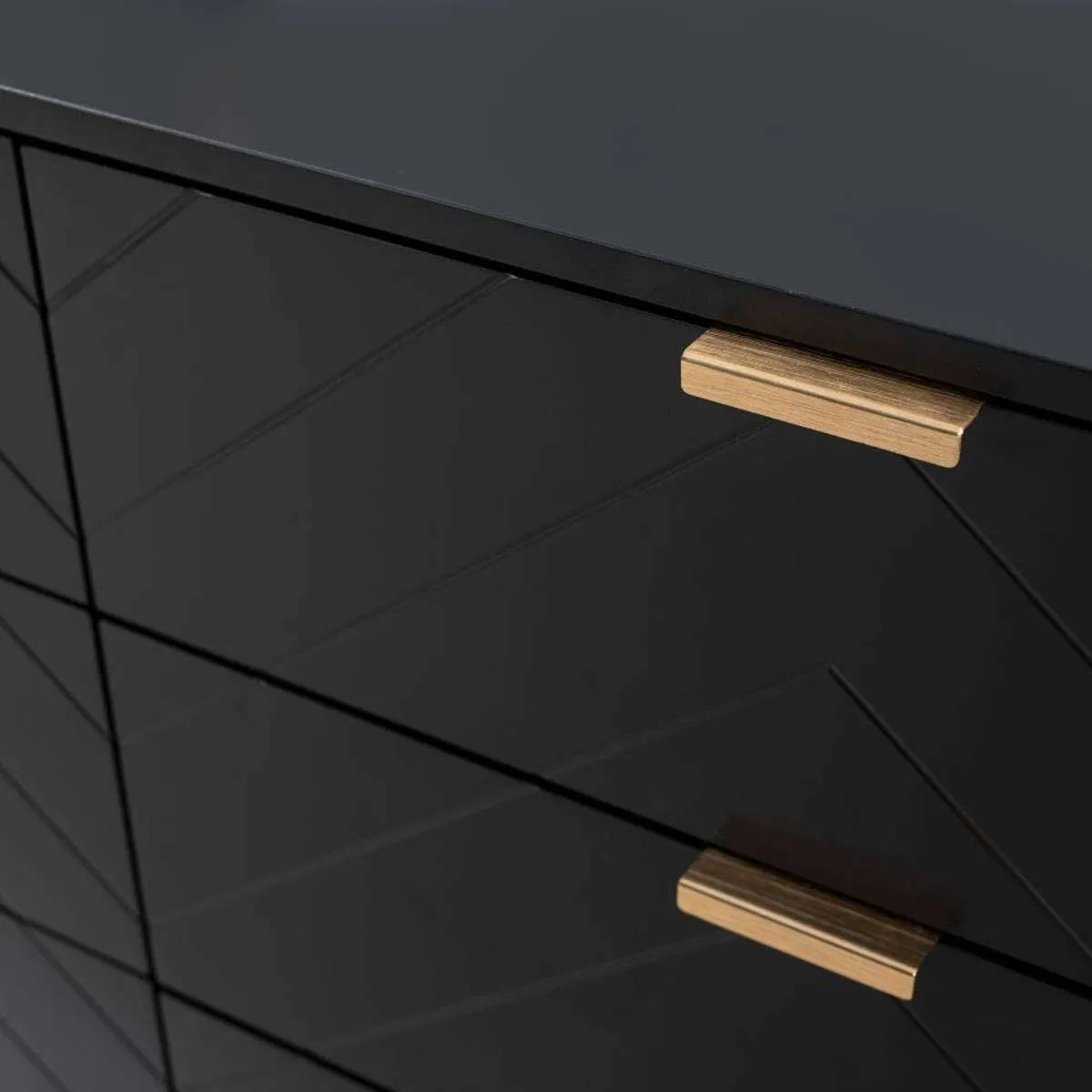 Inca Six Drawer - Black Mocka