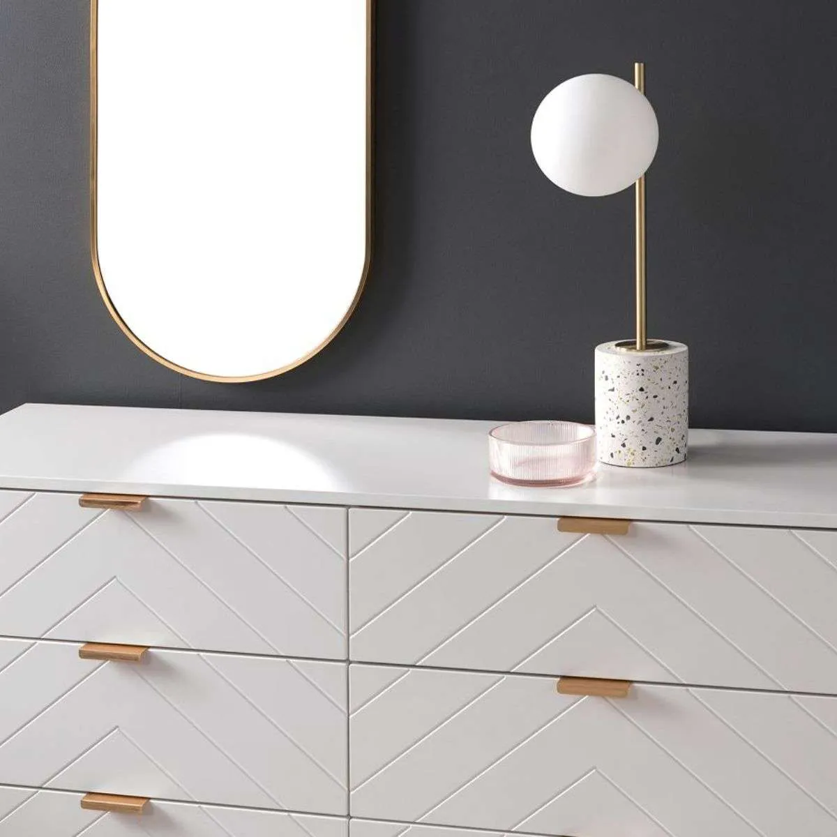 Inca Six Drawers - White Mocka