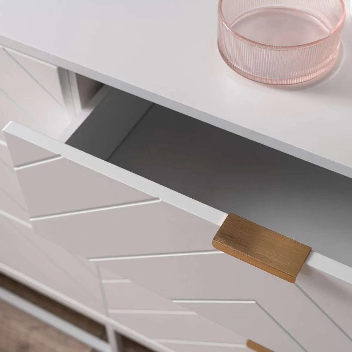 Inca Six Drawers - White Mocka