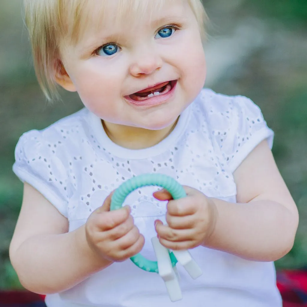 Jellystone Designs Star Baby Teether - Soft Blue