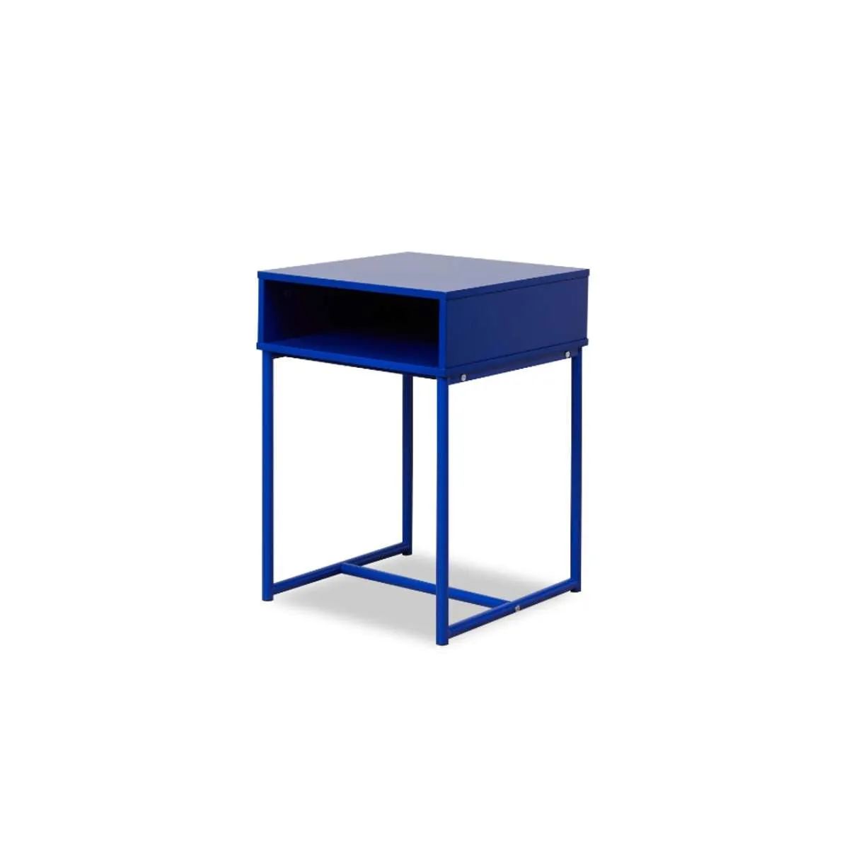 Jude Bedside Table - Blue Mocka