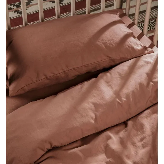 Kadolis Organic Cotton Pillow Case 40x60cm Terracotta