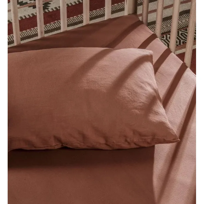 Kadolis Organic Cotton Pillow Case 40x60cm Terracotta