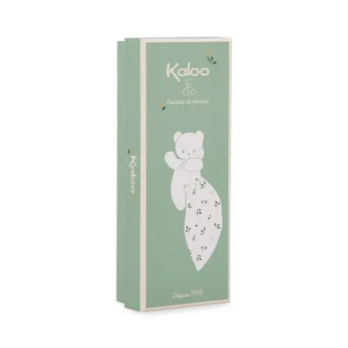 Kaloo Doudou BEAR CARRÉ DOUCEUR LEAVES OF LOVE
