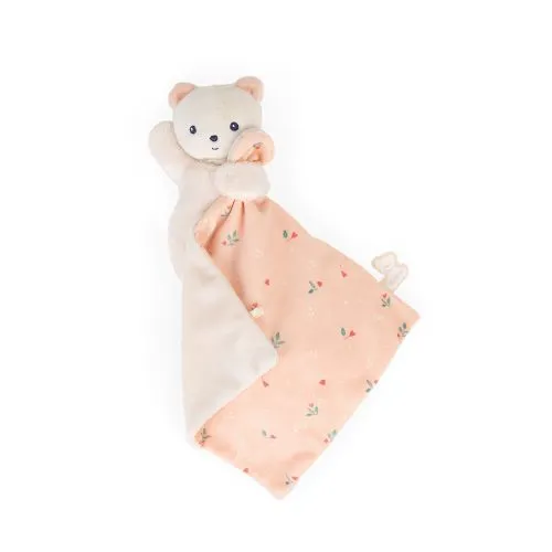 Kaloo Doudou BEAR CARRÉ DOUCEUR LEAVES OF LOVE