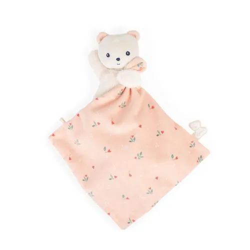 Kaloo Doudou BEAR CARRÉ DOUCEUR LEAVES OF LOVE