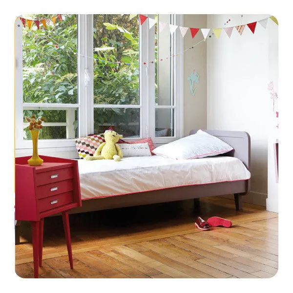 Laurette Lit rond 90 x 200cm Bed White (Pre-Order; Est. Delivery in 3-4 Months)