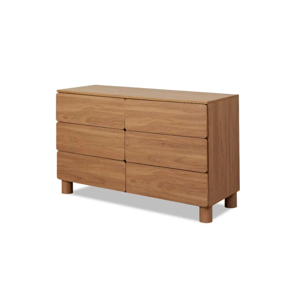Leeroy Six Drawer - Hazelnut Mocka