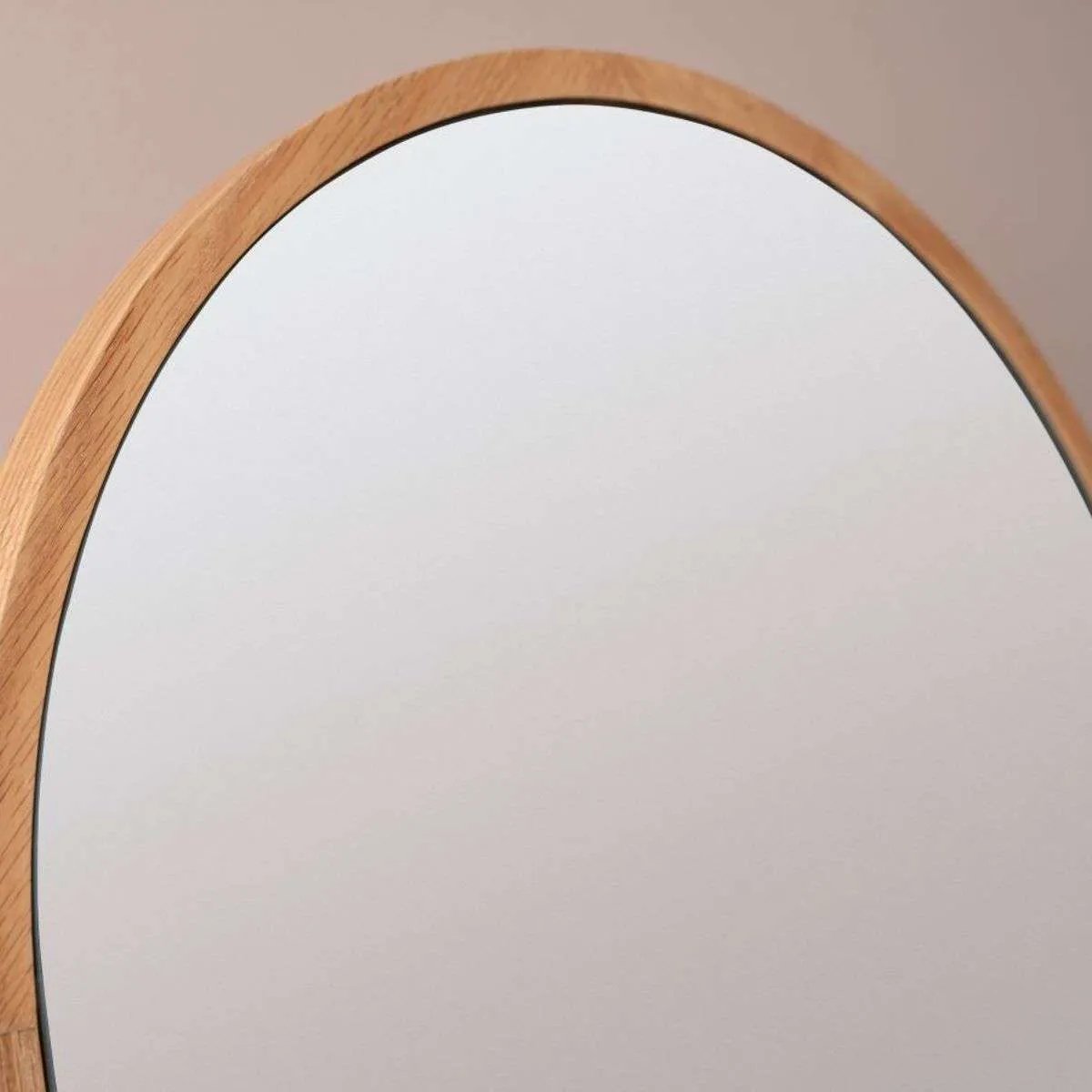 Lena Full Length Arch Oak Mirror Mocka