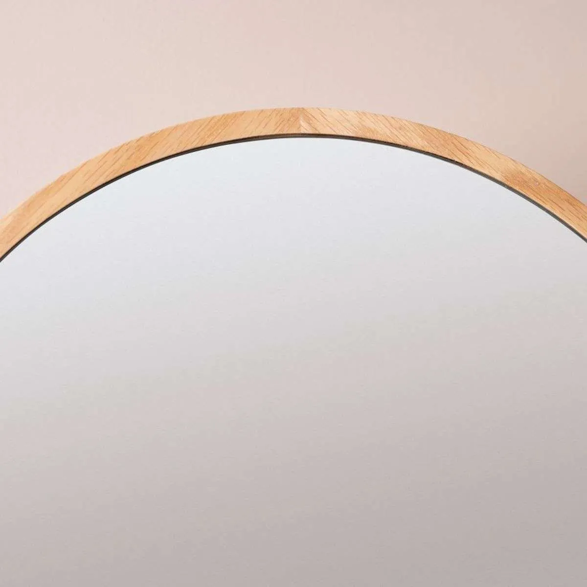 Lena Full Length Arch Oak Mirror Mocka