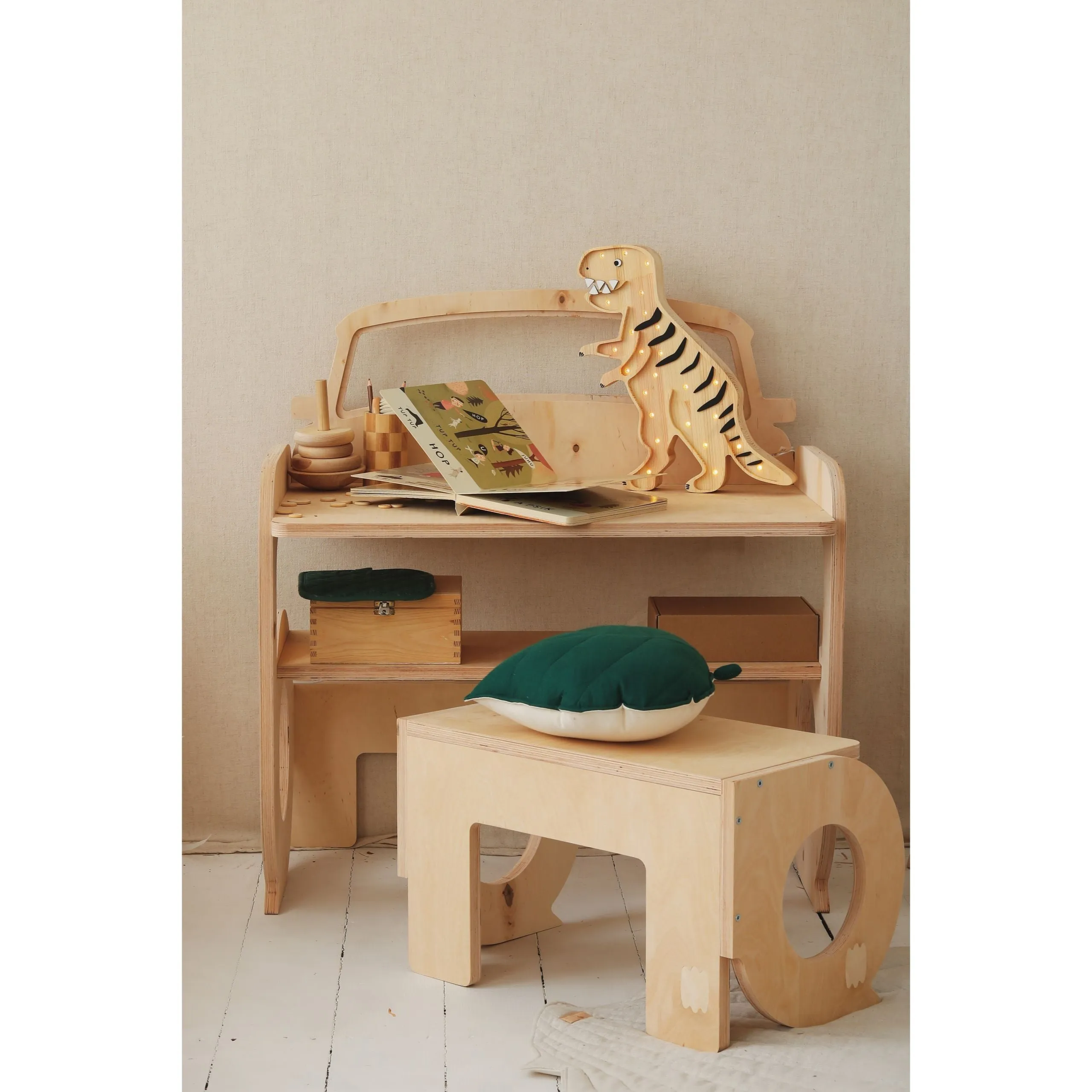 Little Lights Dino T.Rex Lamp Mesozoic Wood