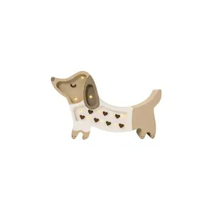 Little Lights Puppy Mini Lamp Caramel Heart (Pre-Order; Est. Delivery in 4-8 Weeks)