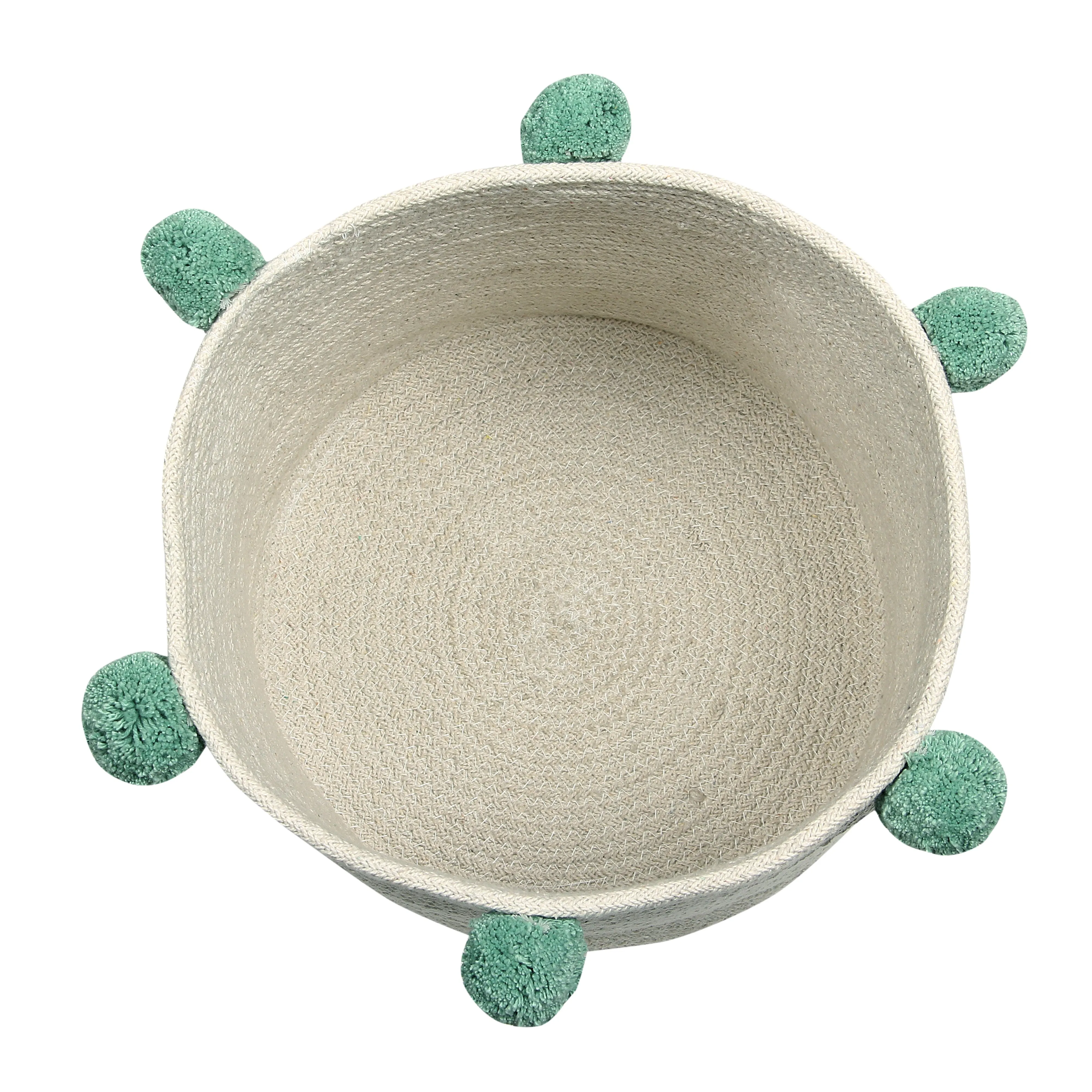 Lorena Canals Basket Bubbly Natural-Green (Pre-Order; Est. Delivery in 4-8 Weeks)