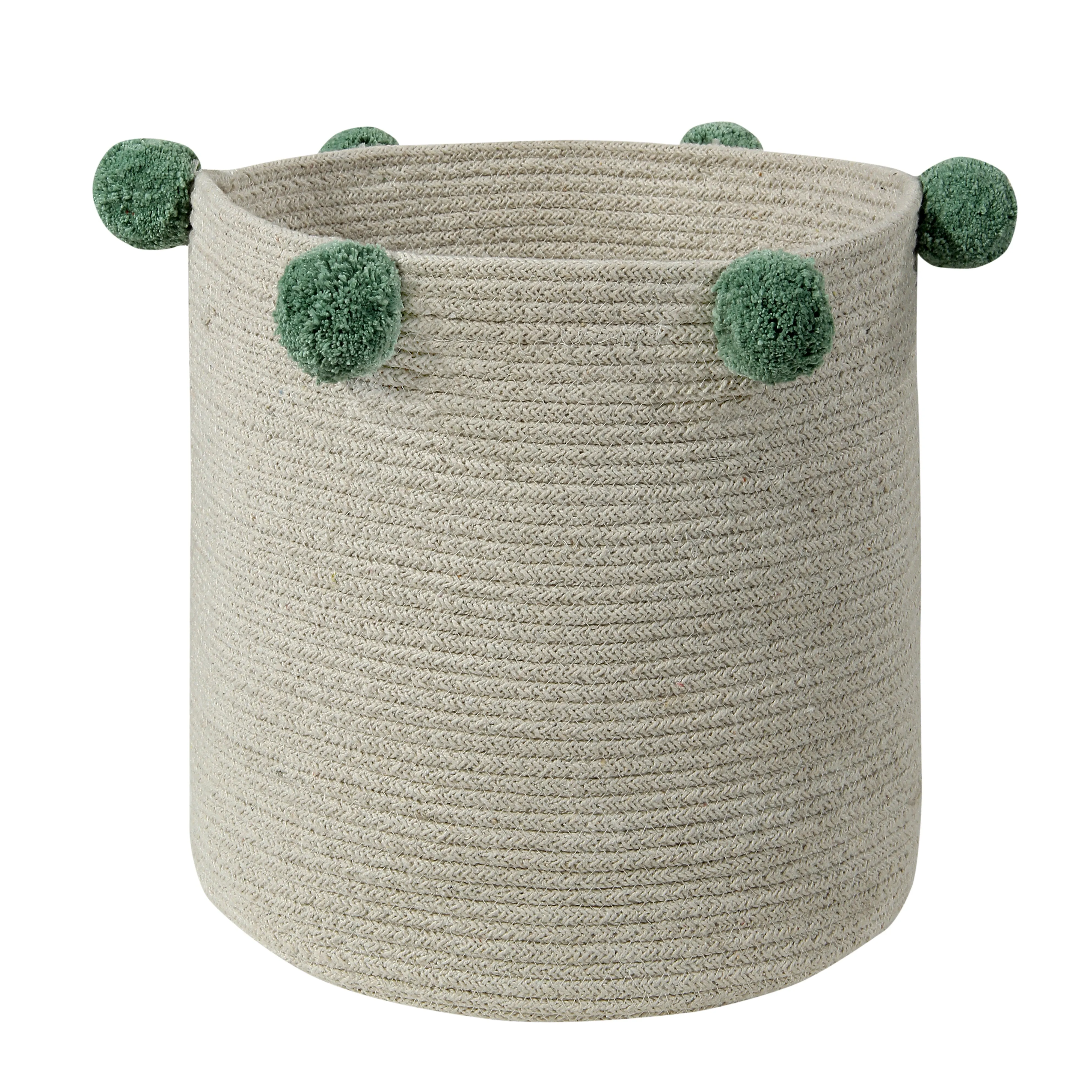 Lorena Canals Basket Bubbly Natural-Green (Pre-Order; Est. Delivery in 4-8 Weeks)