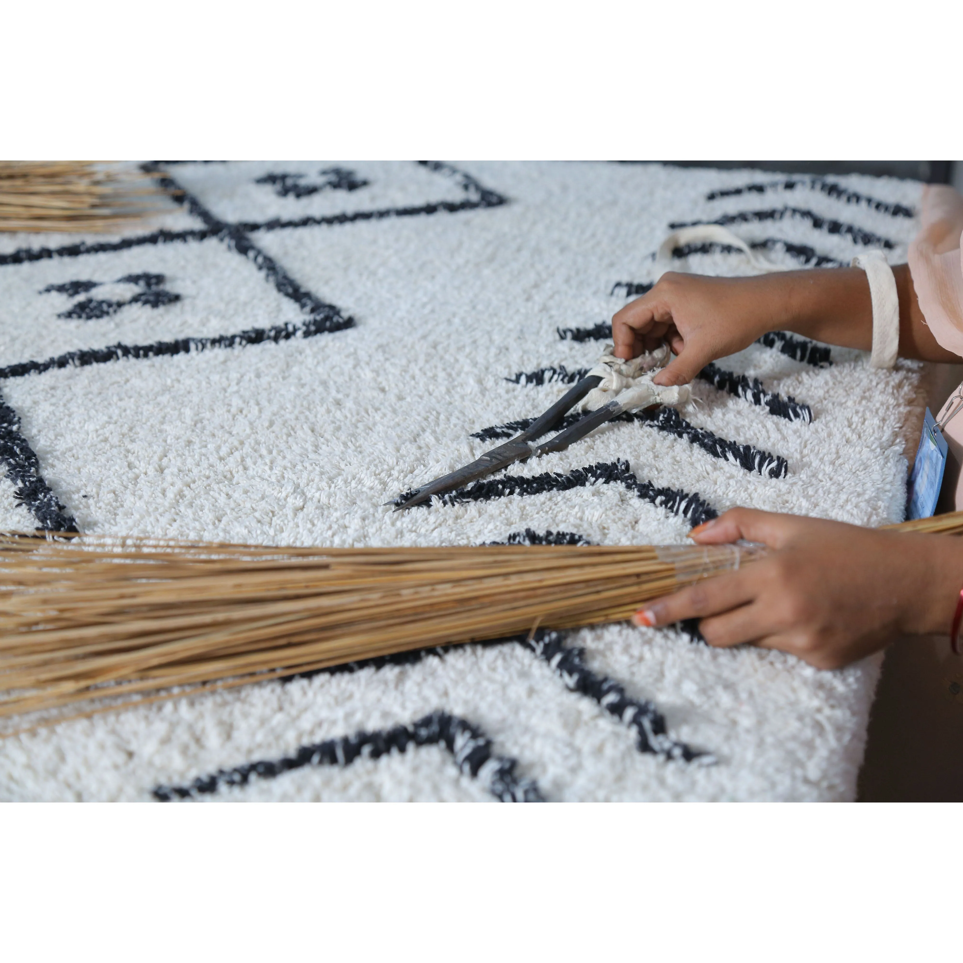 Lorena Canals Bereber Rhombs Machine Washable Cotton Rug