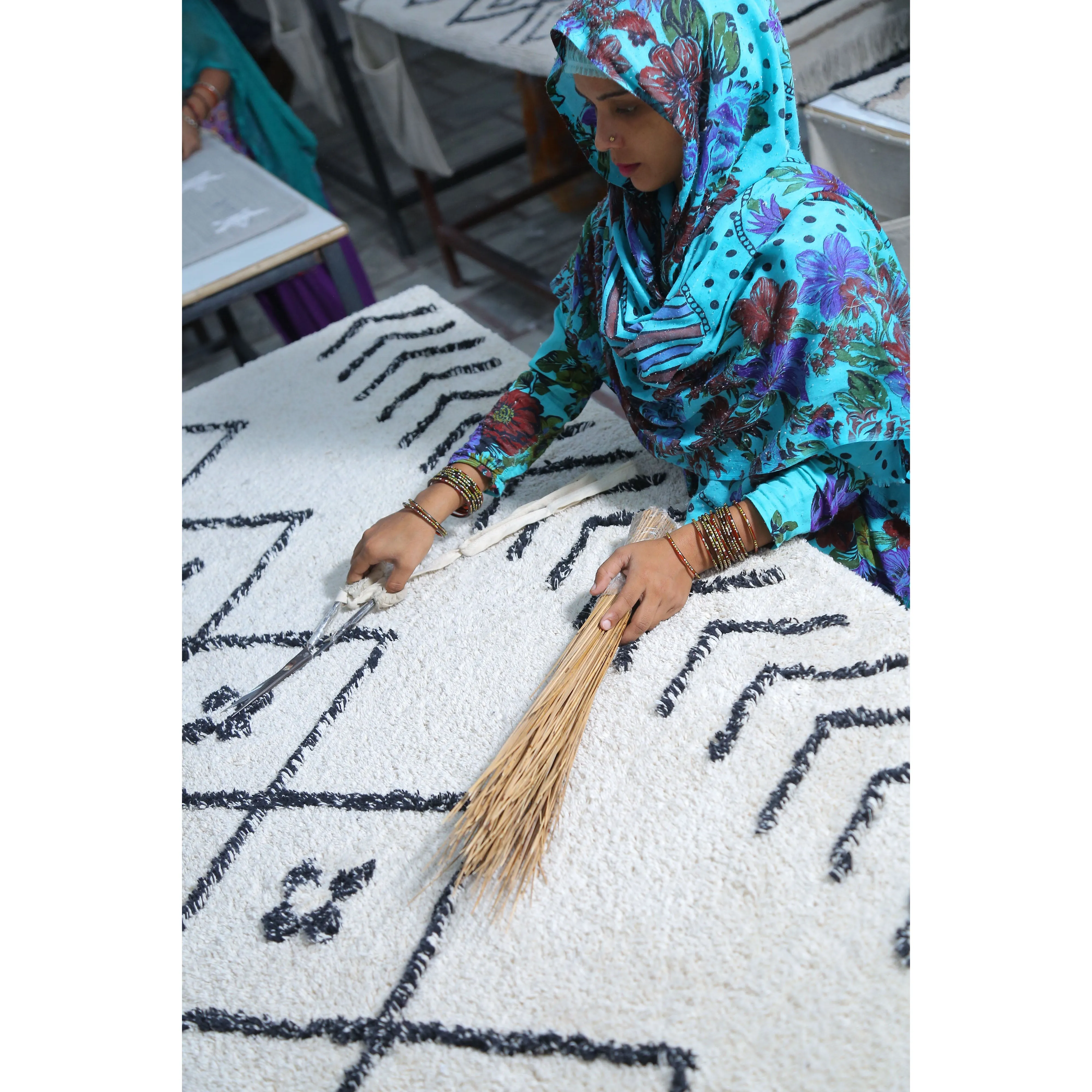 Lorena Canals Bereber Rhombs Machine Washable Cotton Rug