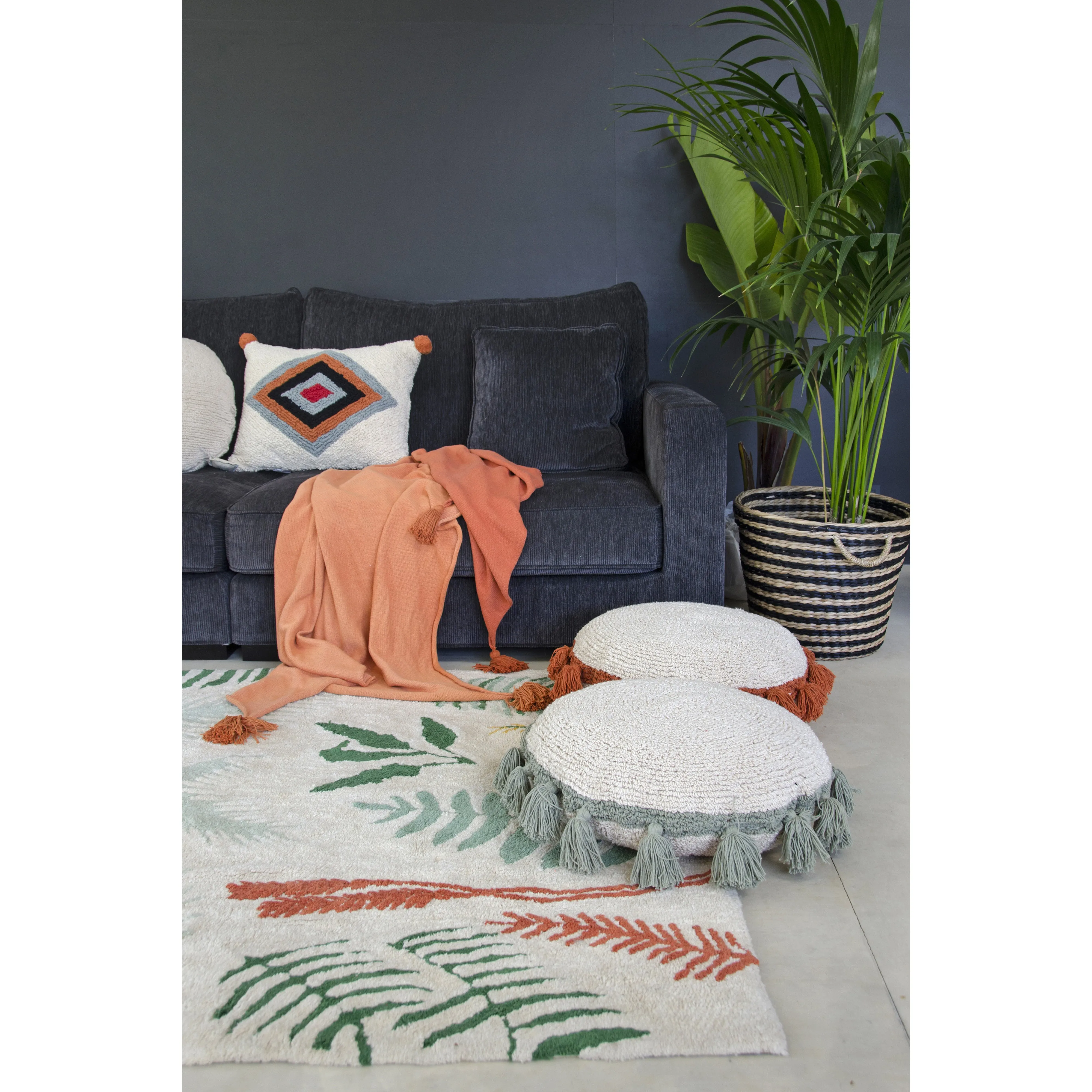 Lorena Canals Botanic Plants Washable Cotton Rug