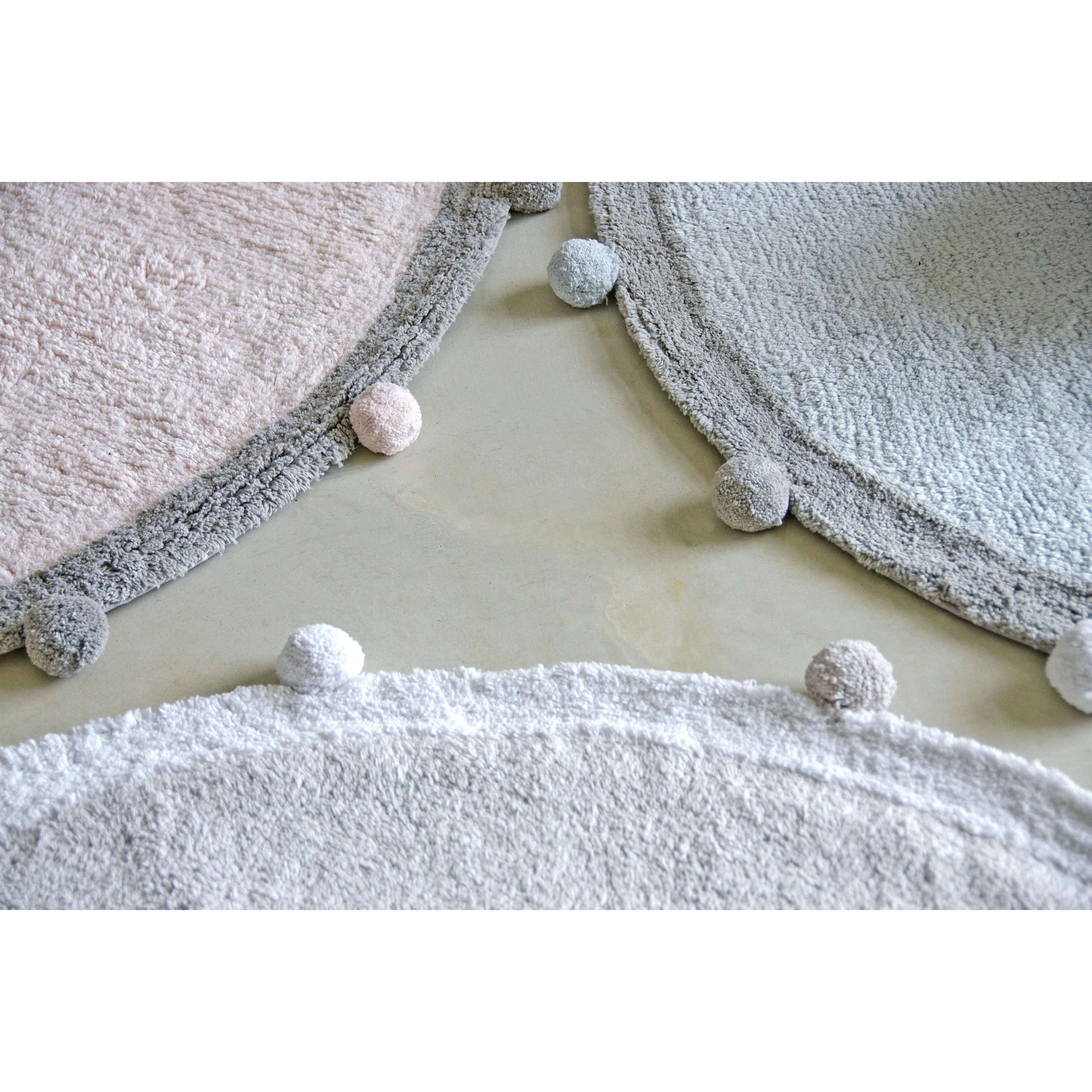 Lorena Canals Bubbly Soft Blue Washable Cotton Rug