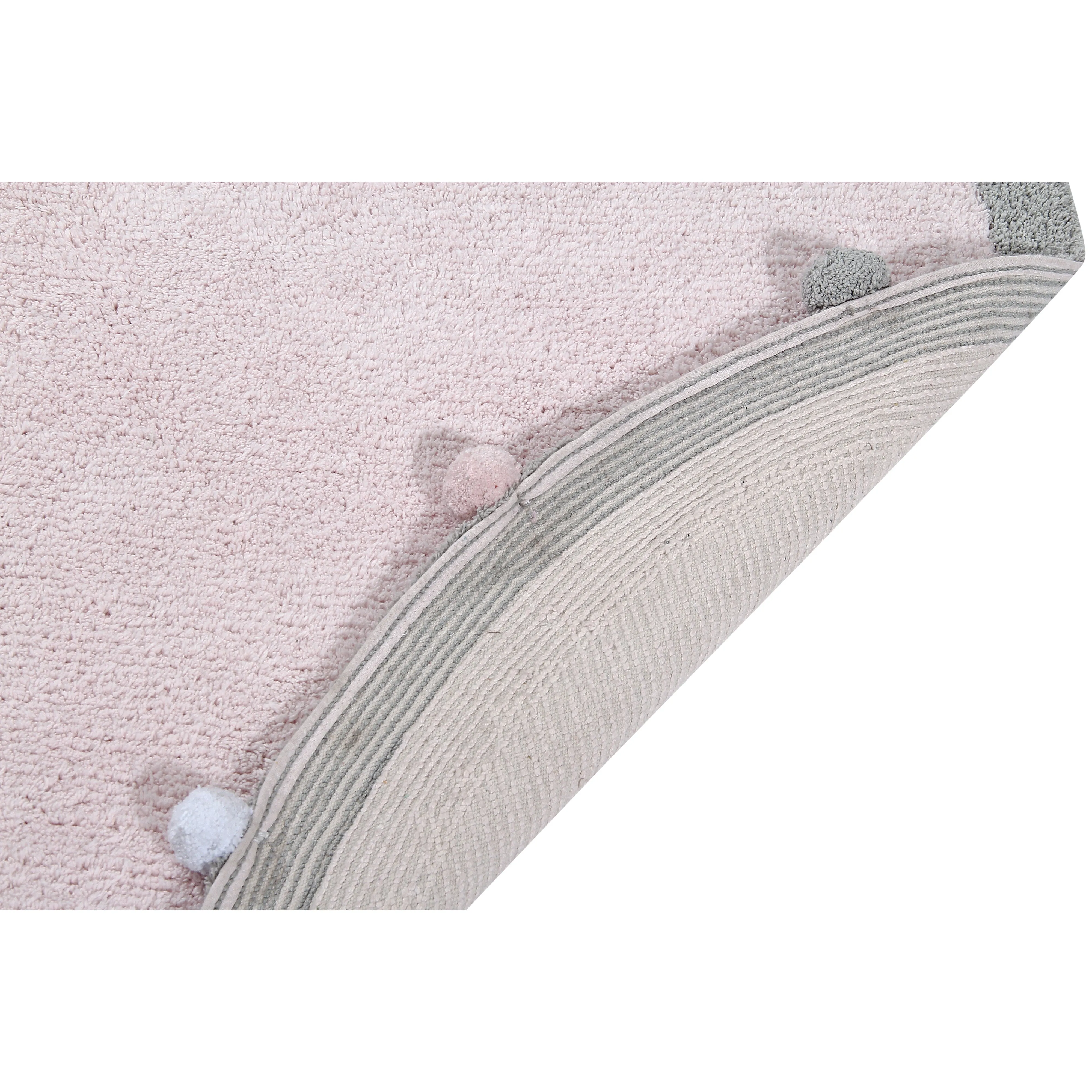 Lorena Canals Bubbly Soft Pink Washable Cotton Rug