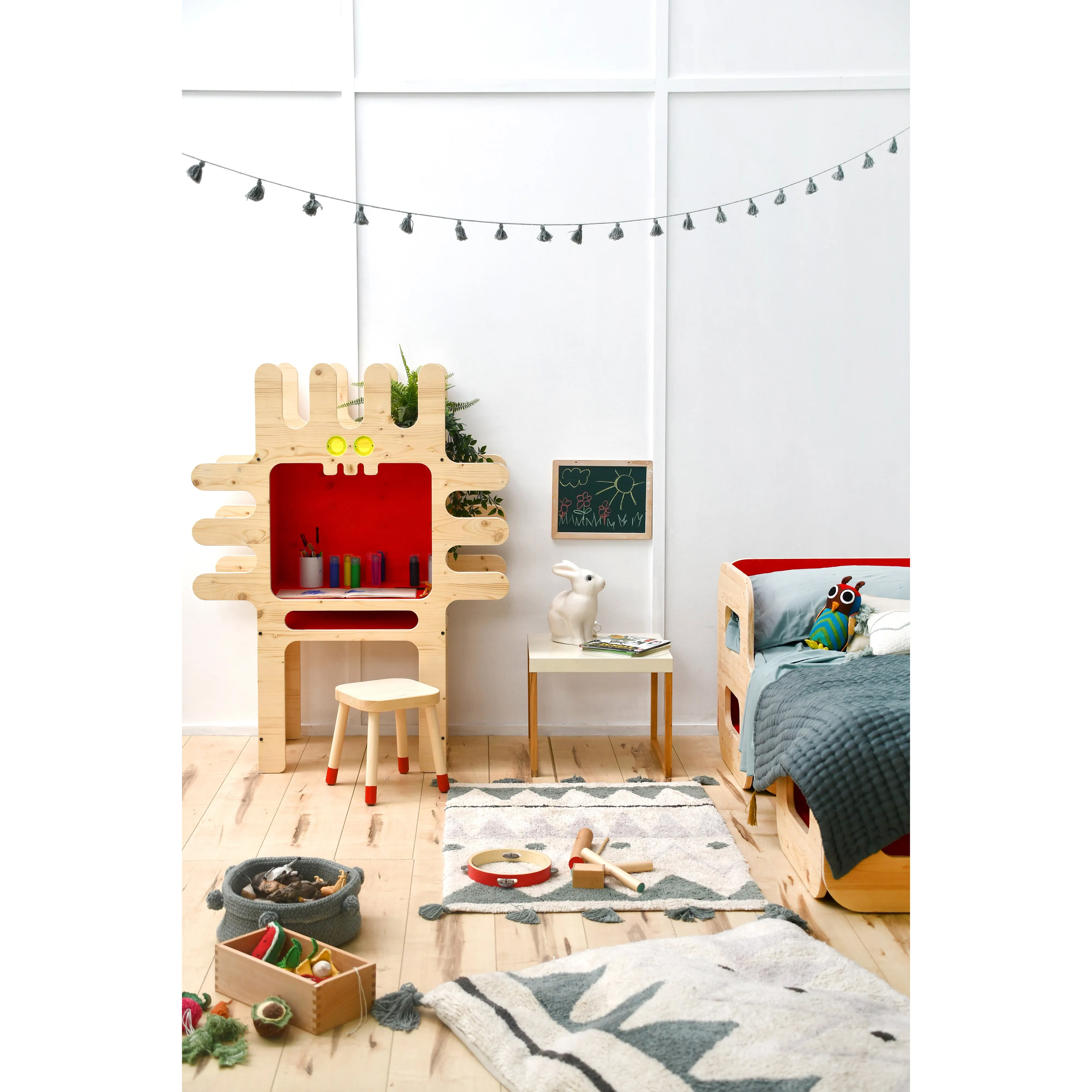 Lorena Canals Mini Ones Mini Azteca Machine Washable Cotton Rug