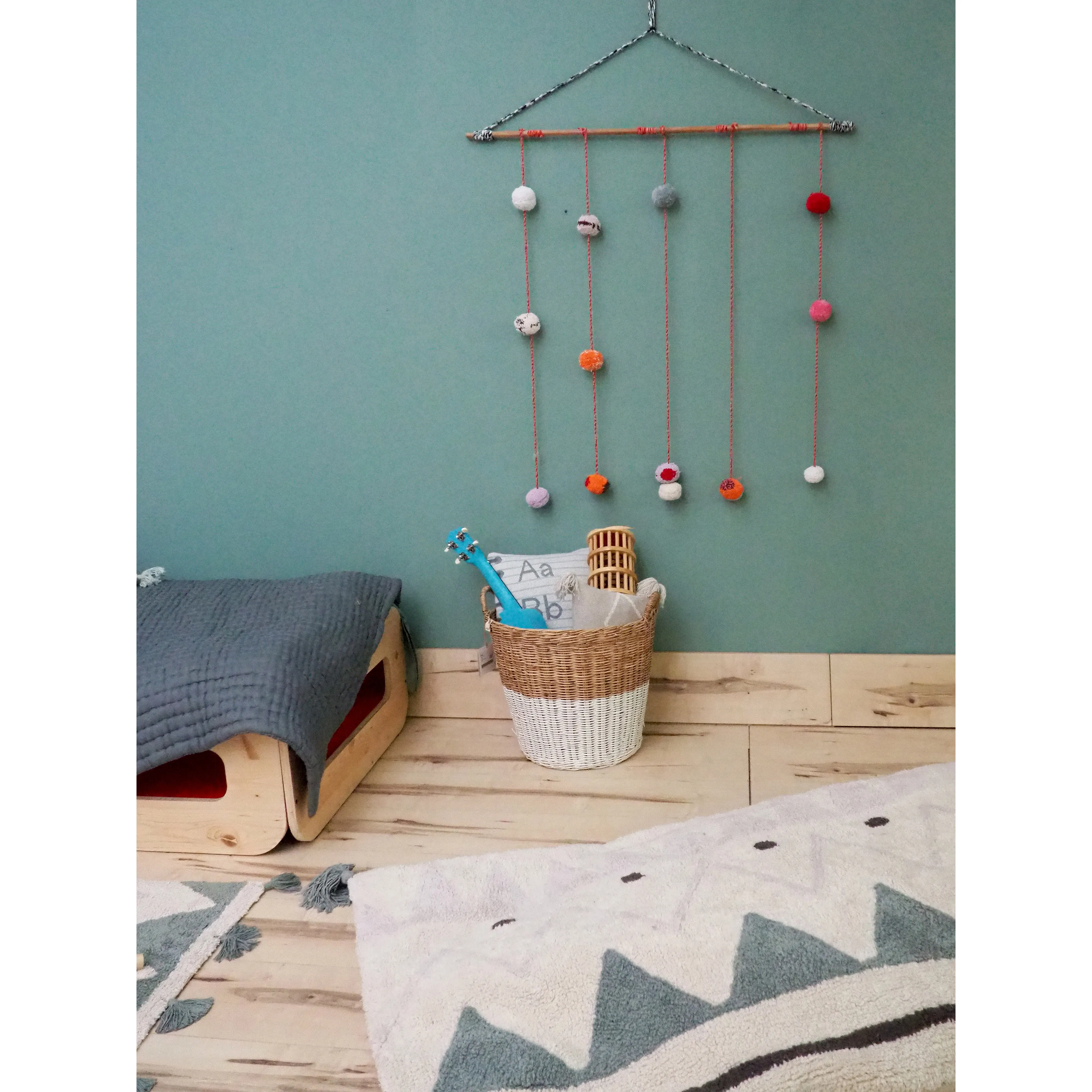 Lorena Canals Mini Ones Mini Azteca Machine Washable Cotton Rug