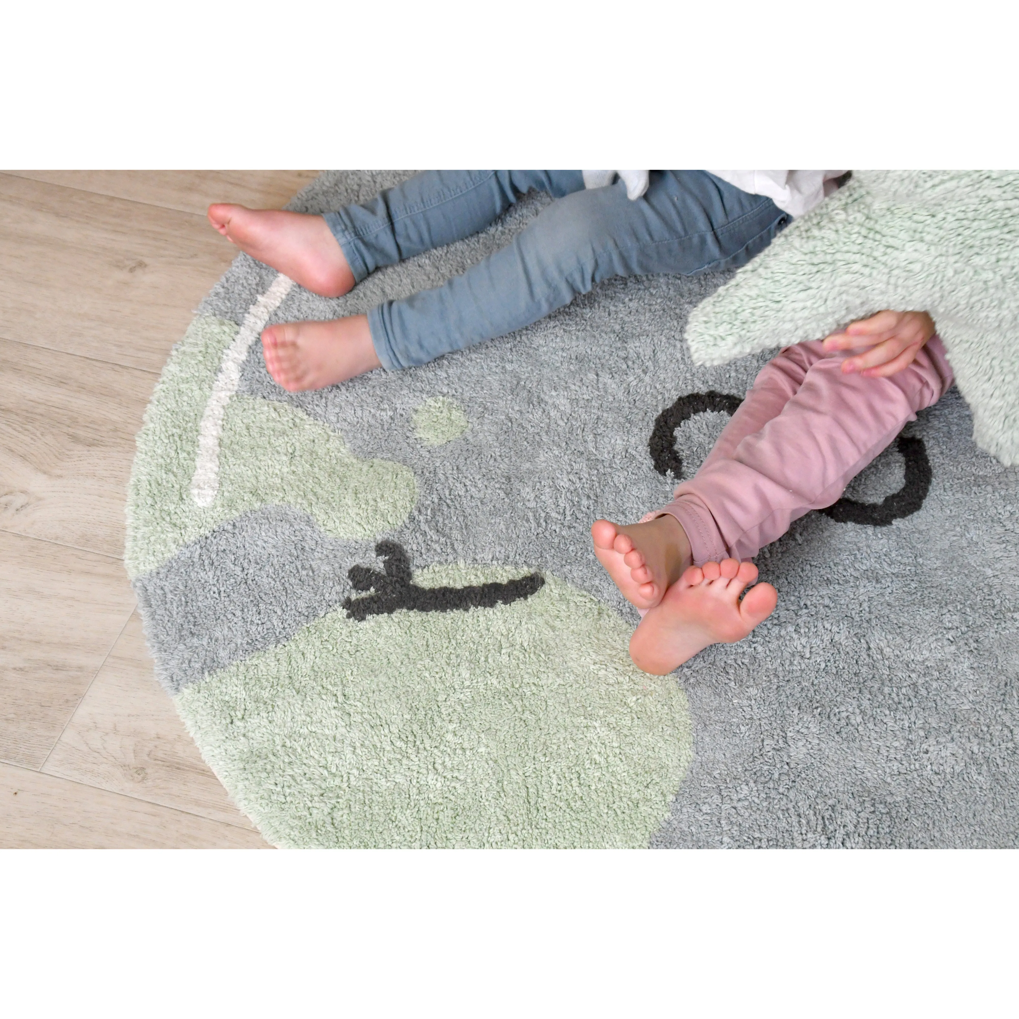 Lorena Canals Mr Wonderful Sweet & Cozy Big Big World Machine Washable Cotton Rug