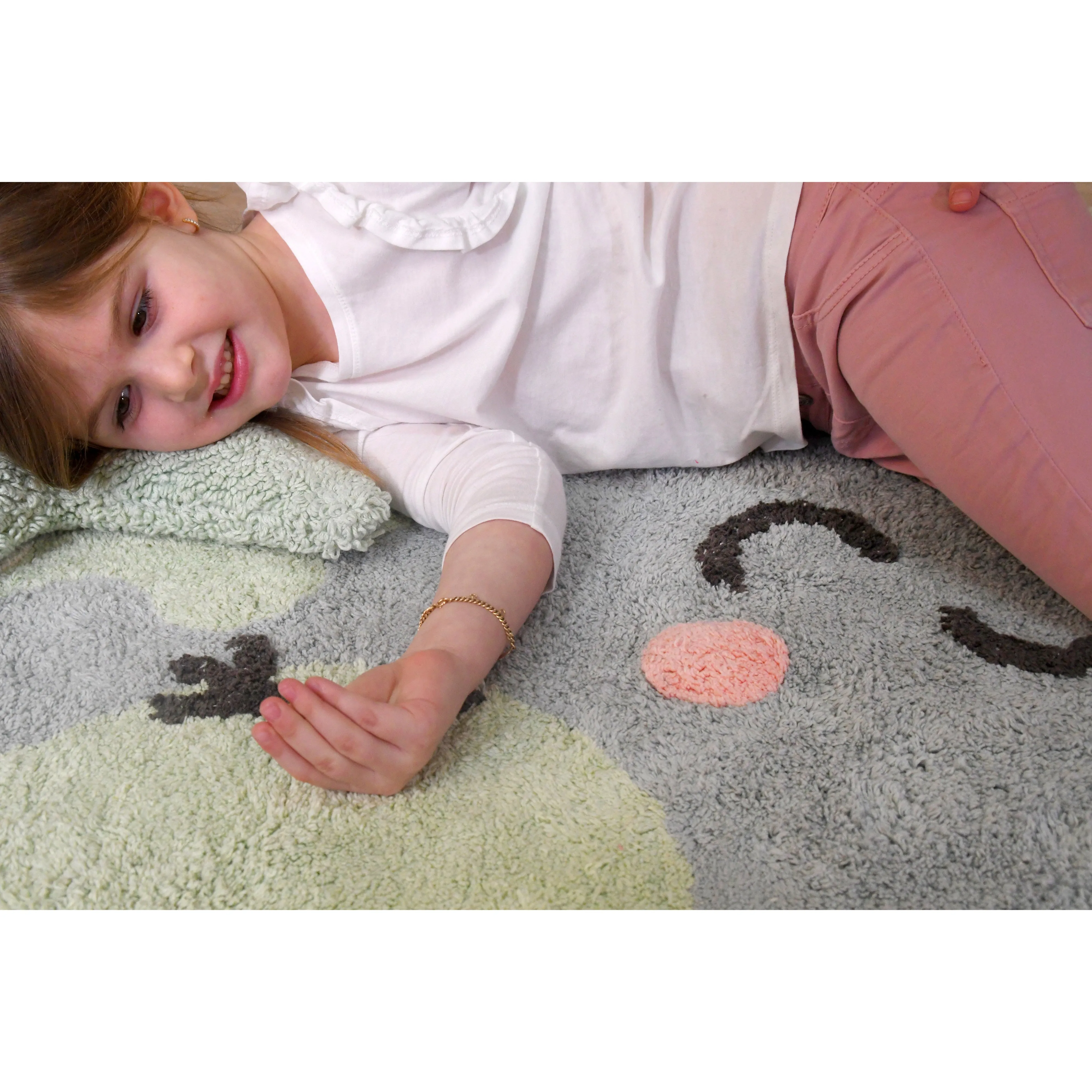 Lorena Canals Mr Wonderful Sweet & Cozy Big Big World Machine Washable Cotton Rug