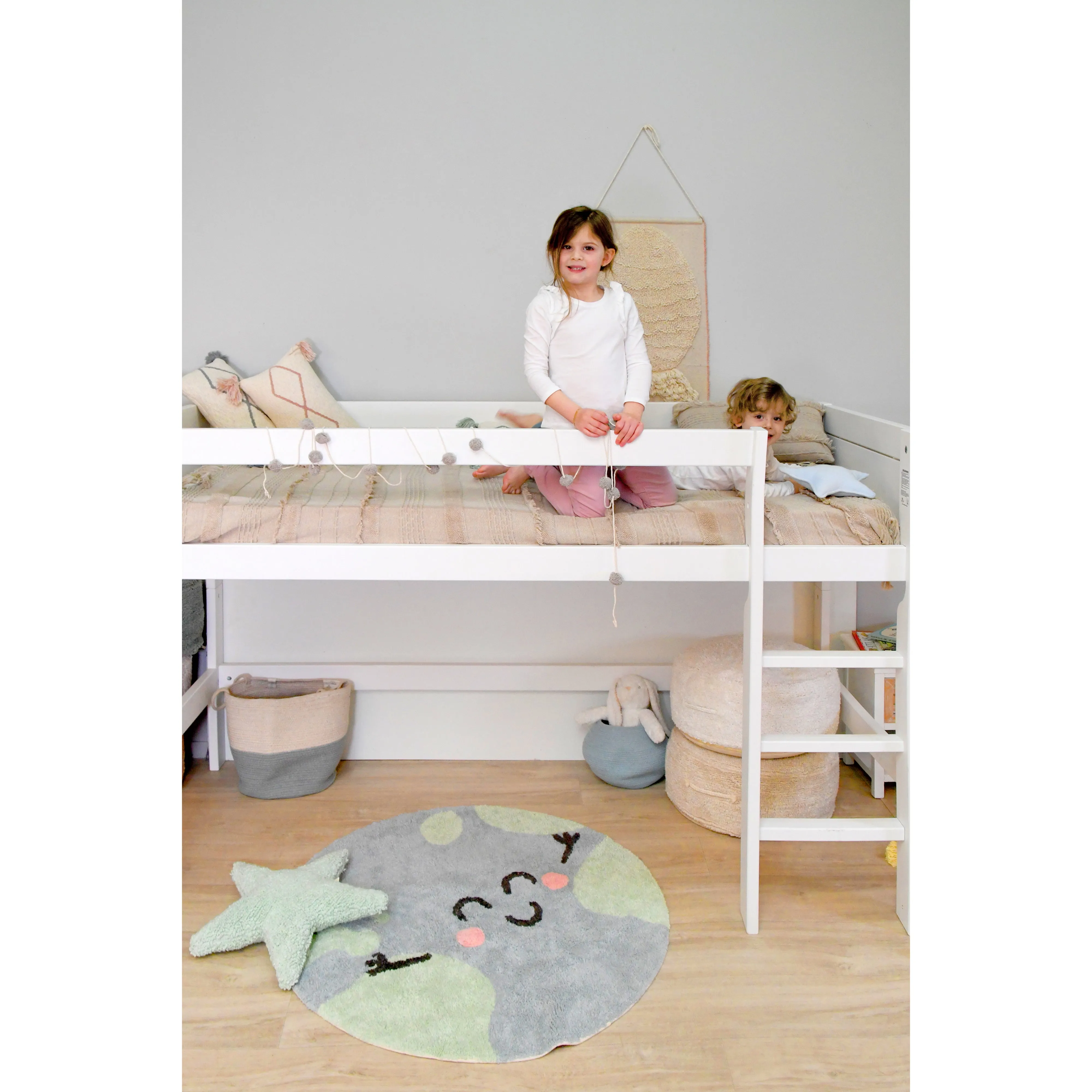 Lorena Canals Mr Wonderful Sweet & Cozy Big Big World Machine Washable Cotton Rug