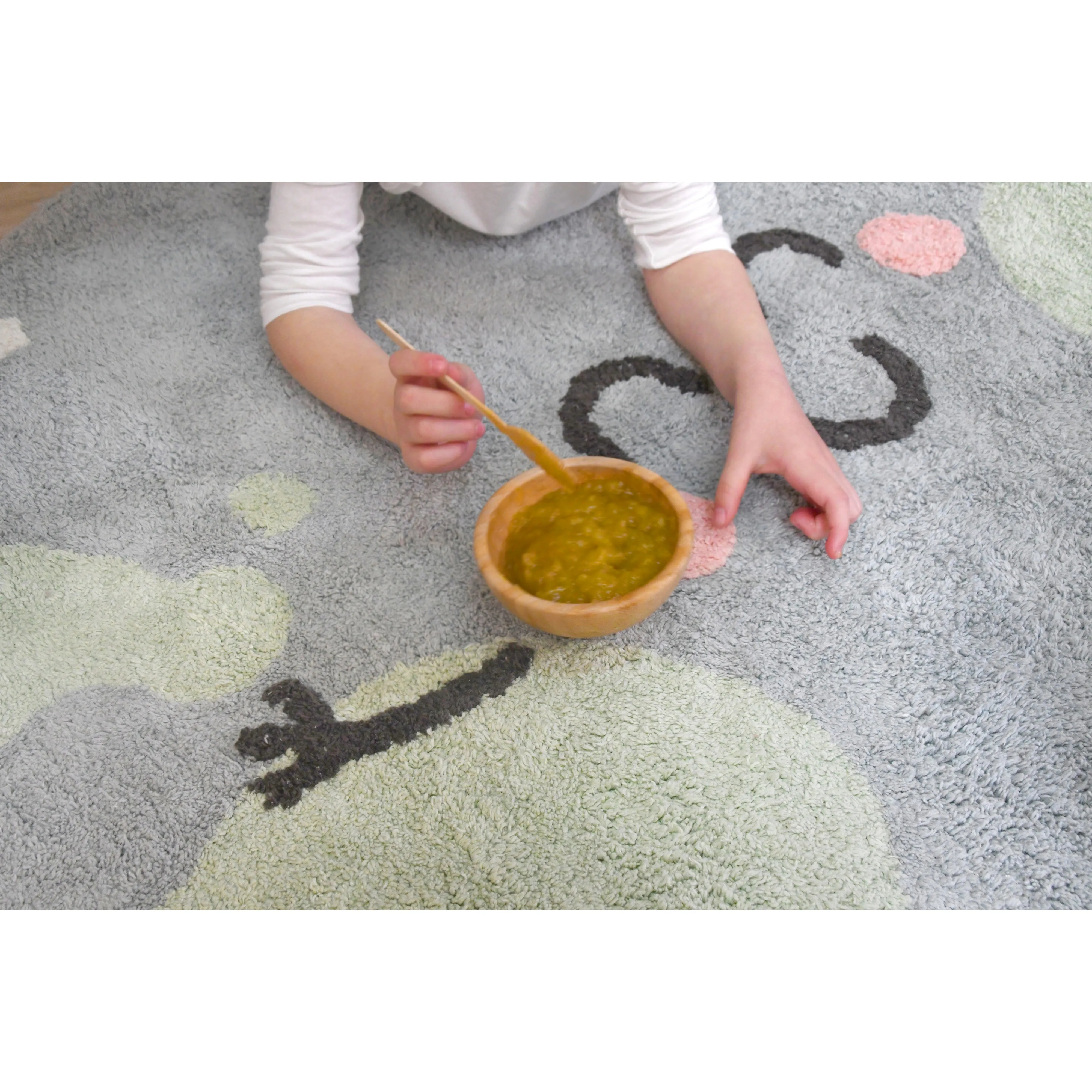 Lorena Canals Mr Wonderful Sweet & Cozy Big Big World Machine Washable Cotton Rug