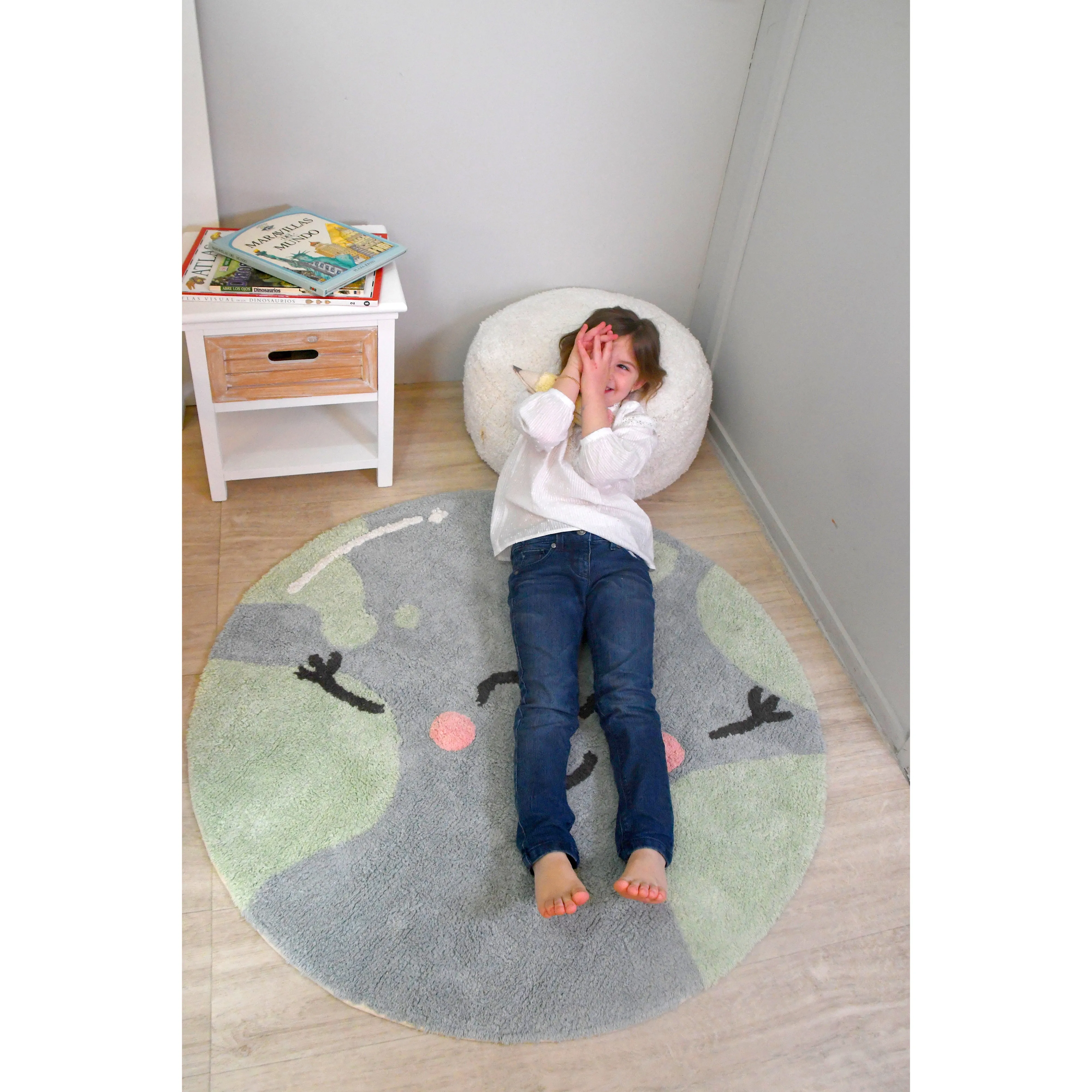 Lorena Canals Mr Wonderful Sweet & Cozy Big Big World Machine Washable Cotton Rug