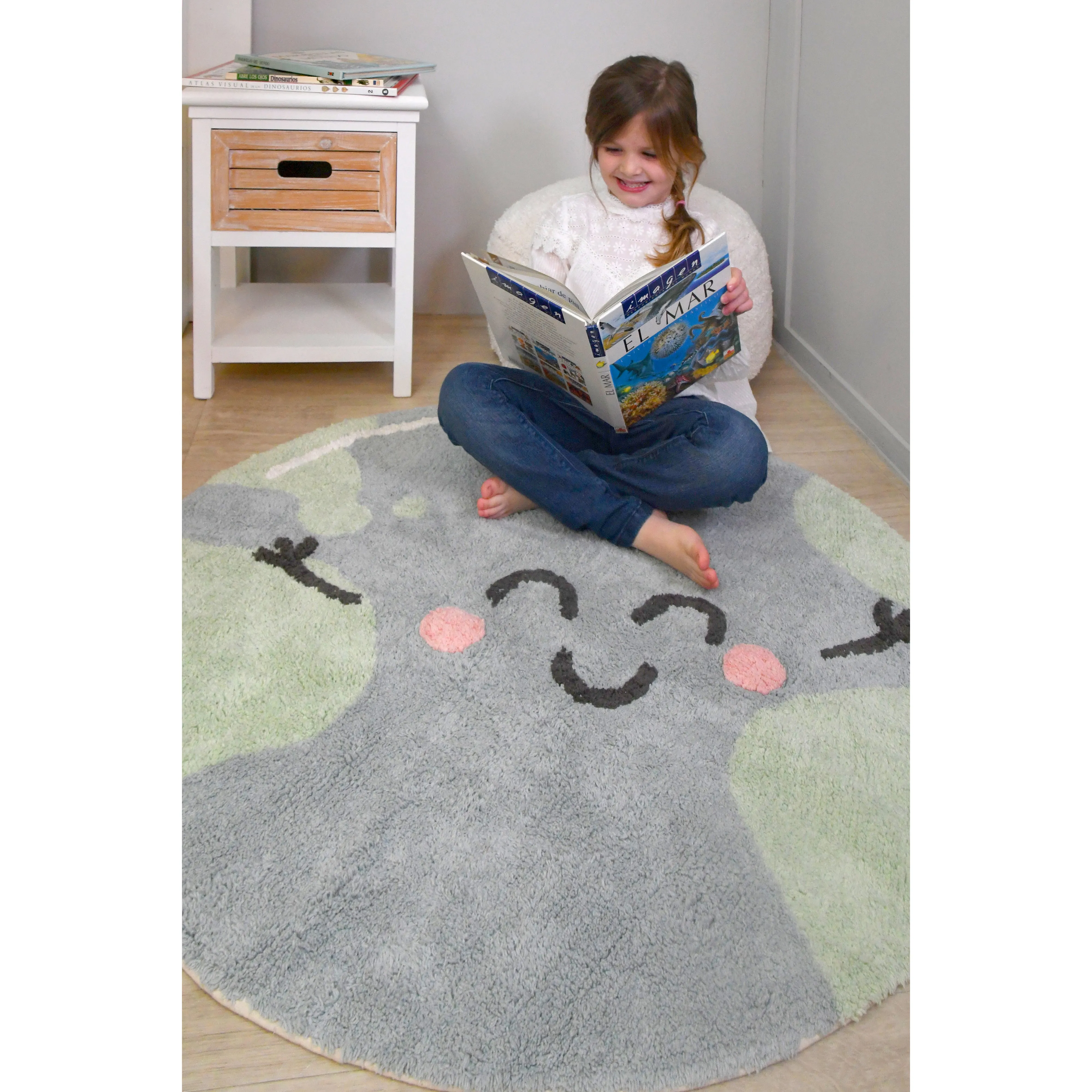 Lorena Canals Mr Wonderful Sweet & Cozy Big Big World Machine Washable Cotton Rug