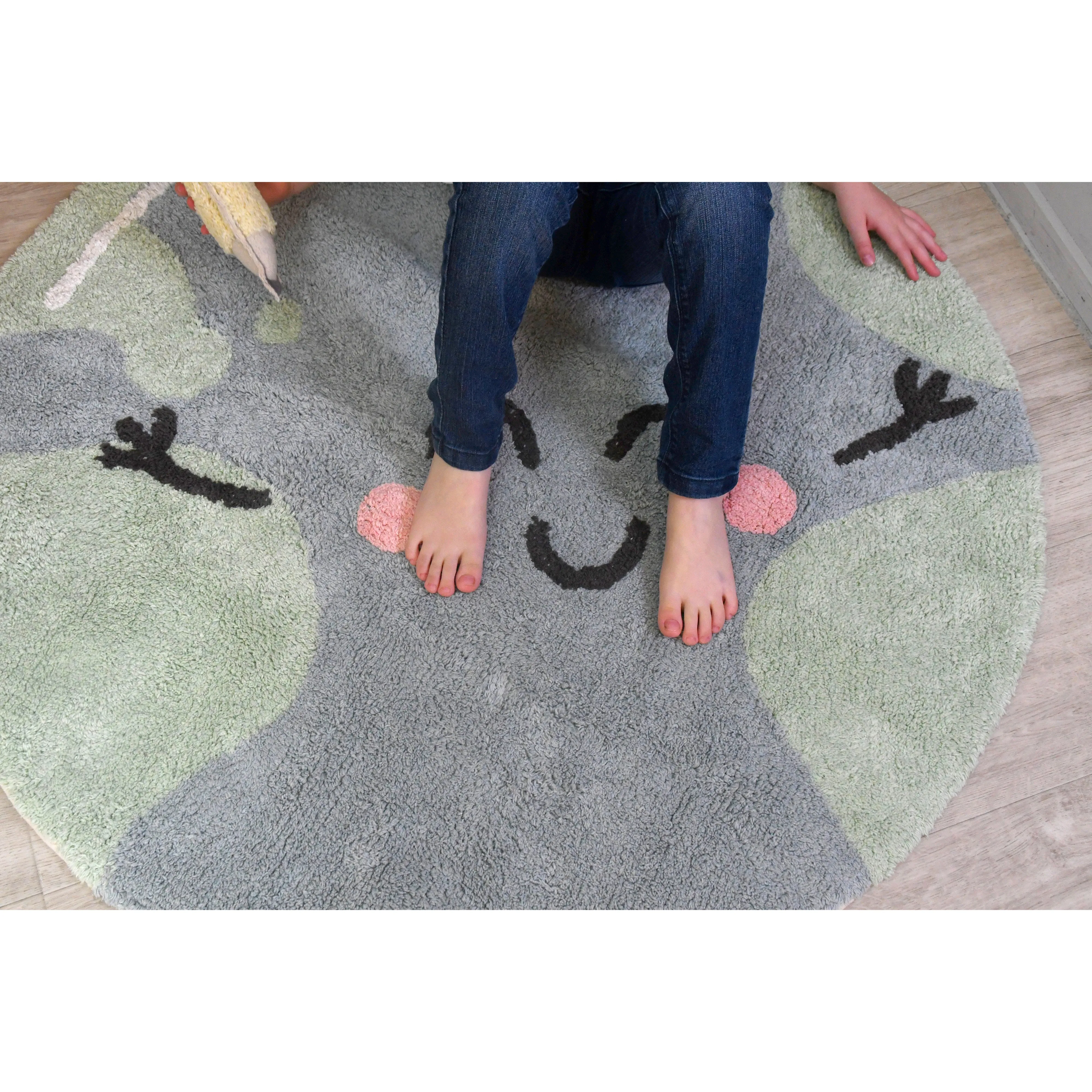 Lorena Canals Mr Wonderful Sweet & Cozy Big Big World Machine Washable Cotton Rug