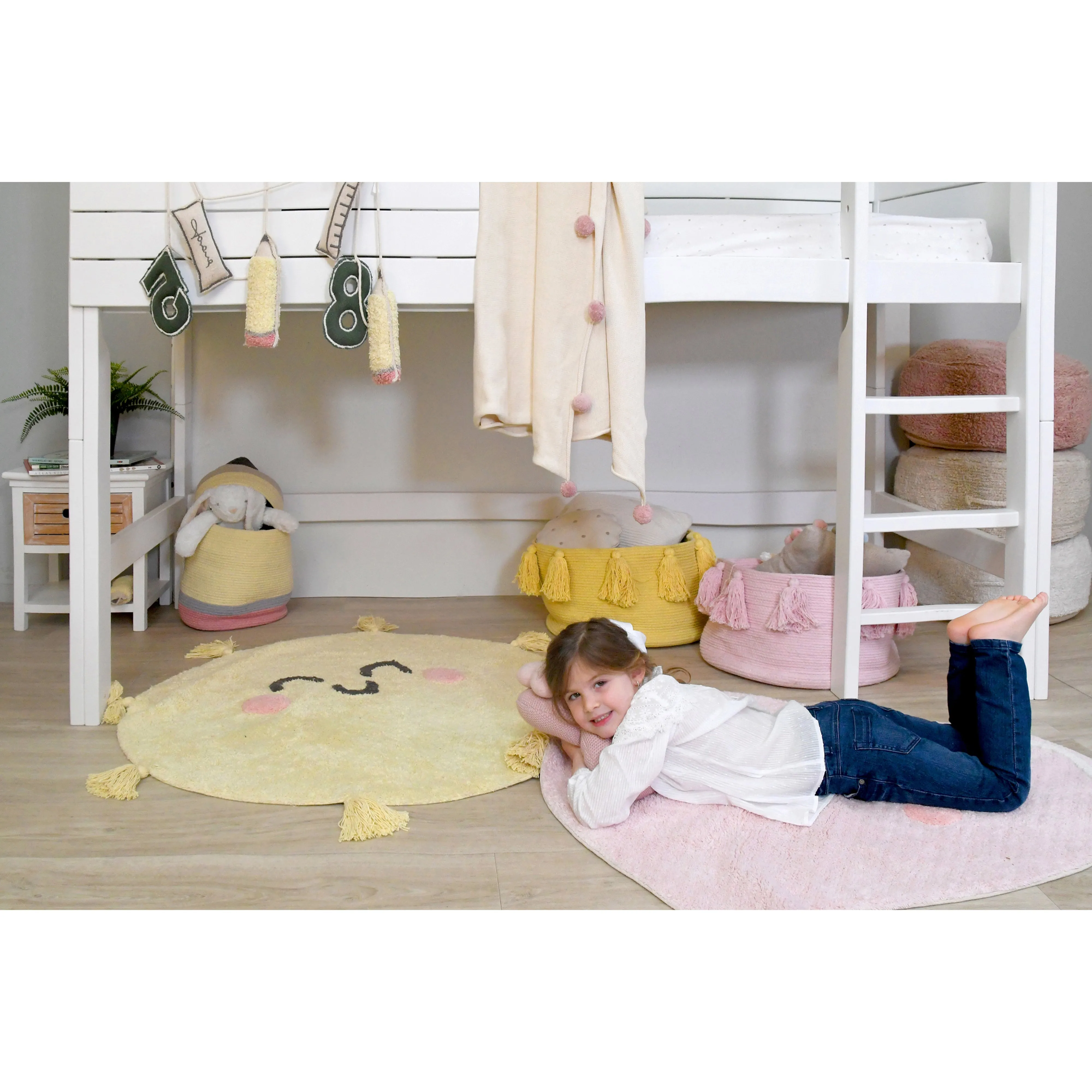 Lorena Canals Mr Wonderful Sweet & Cozy You're My Sunshine Machine Washable Cotton Rug (Pre-Order; Est. Delivery in 4-8 Weeks)