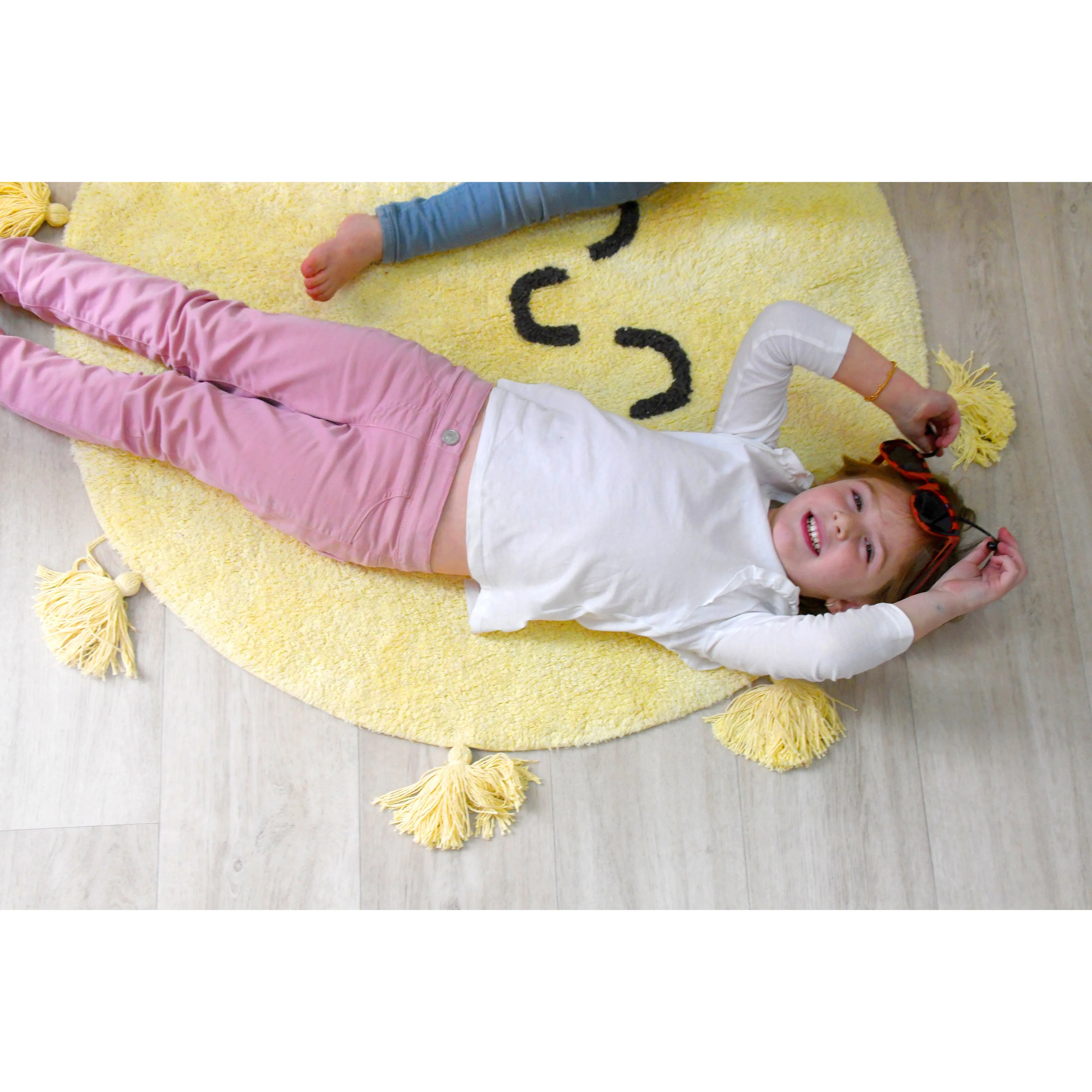 Lorena Canals Mr Wonderful Sweet & Cozy You're My Sunshine Machine Washable Cotton Rug (Pre-Order; Est. Delivery in 4-8 Weeks)