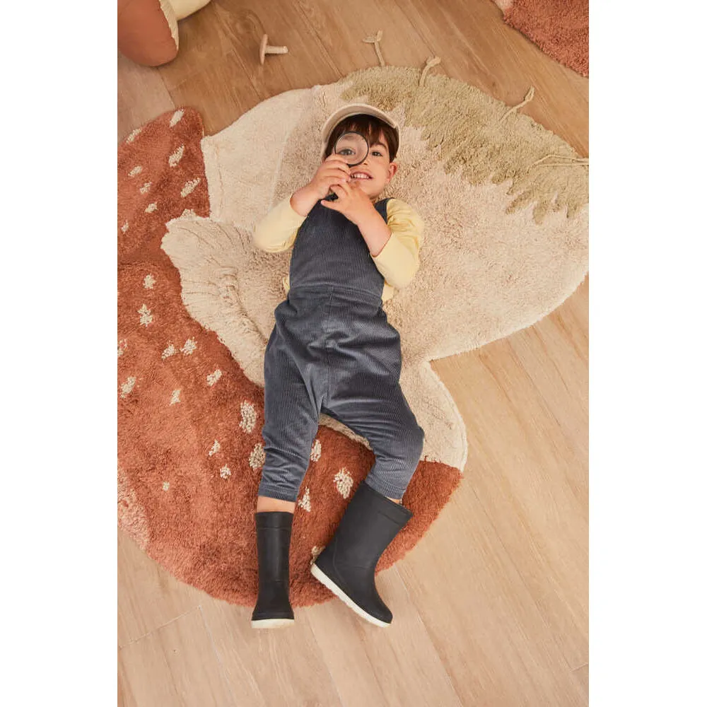 Lorena Canals Mushroom Hunters Boletus Machine Washable Cotton Rug - 120x120cm (Pre-Order; Est. Delivery in 4-8 Weeks)