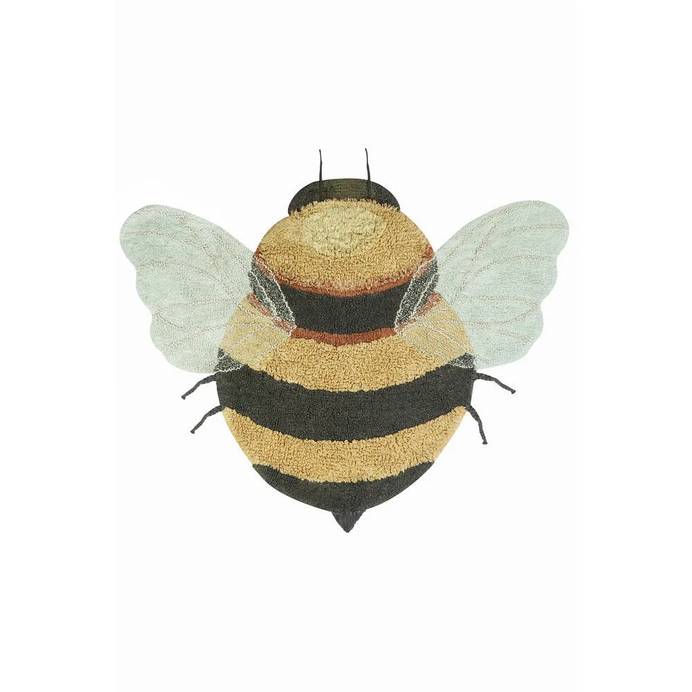 Lorena Canals Planet Bee Bee Machine Washable Cotton Rug - 115x150cm