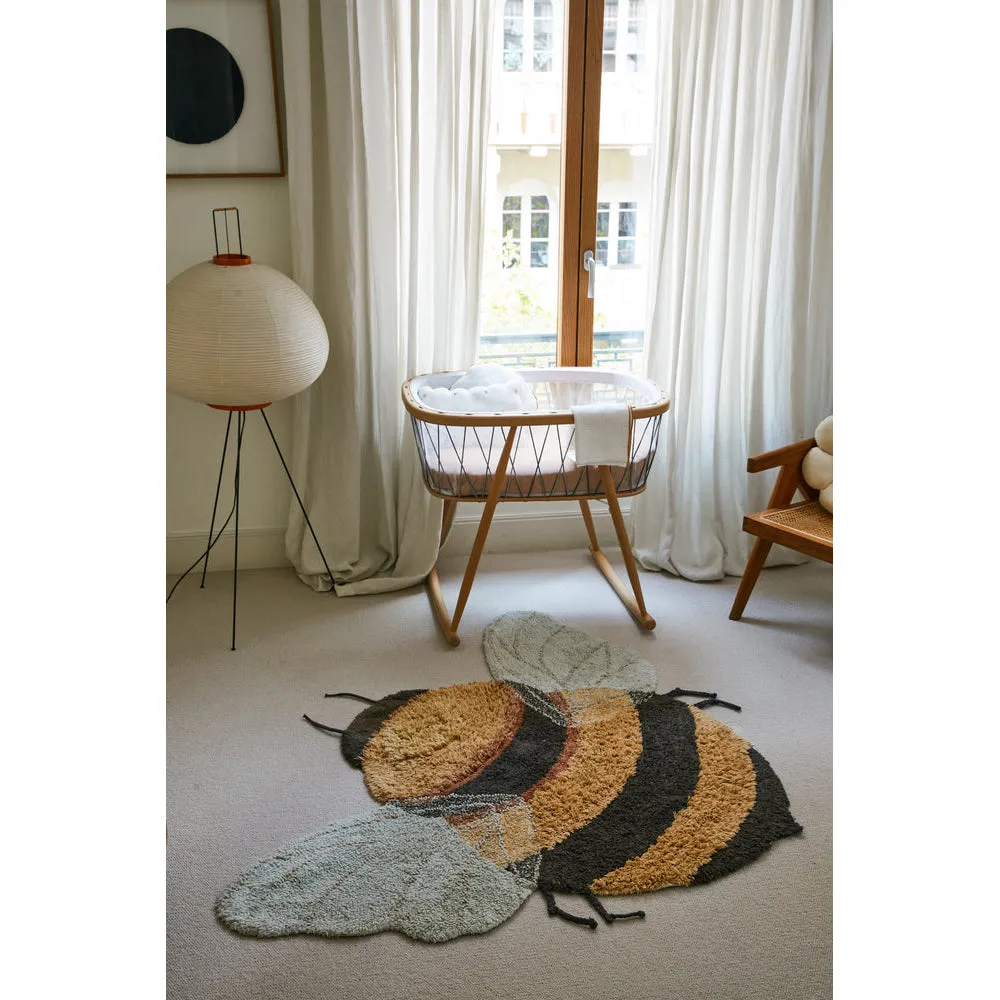 Lorena Canals Planet Bee Bee Machine Washable Cotton Rug - 115x150cm