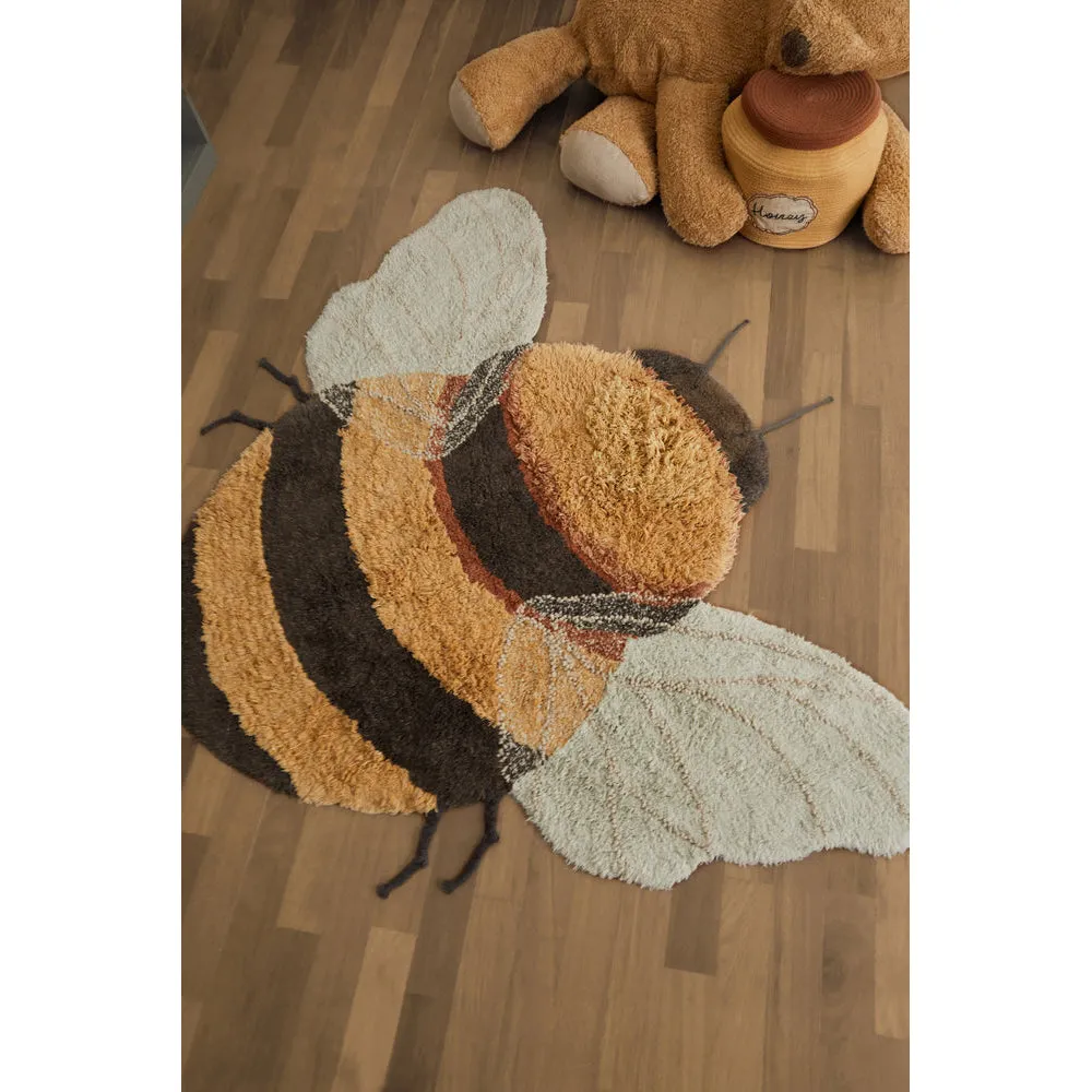 Lorena Canals Planet Bee Bee Machine Washable Cotton Rug - 115x150cm