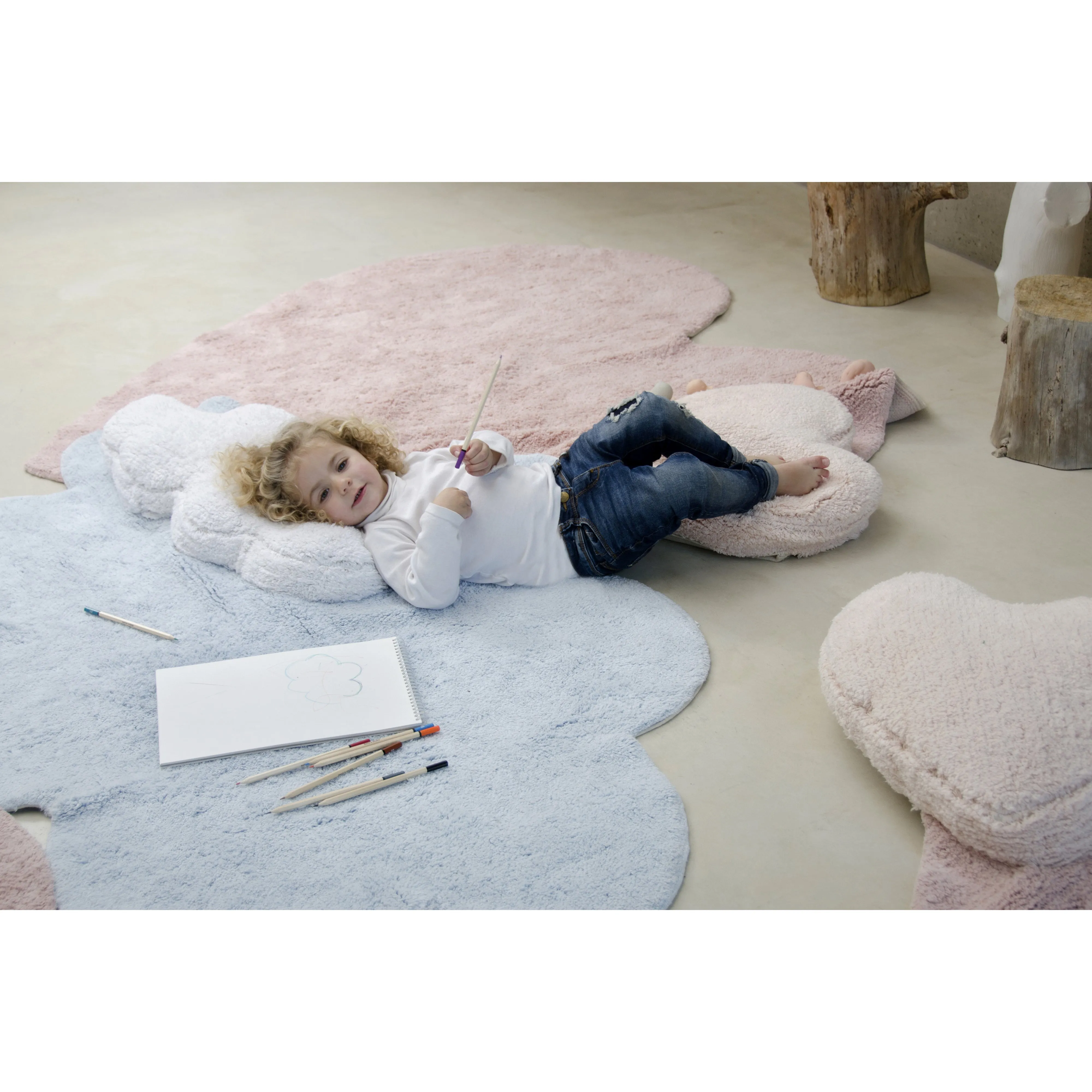 Lorena Canals Puffy Love Nude Washable Cotton Rug