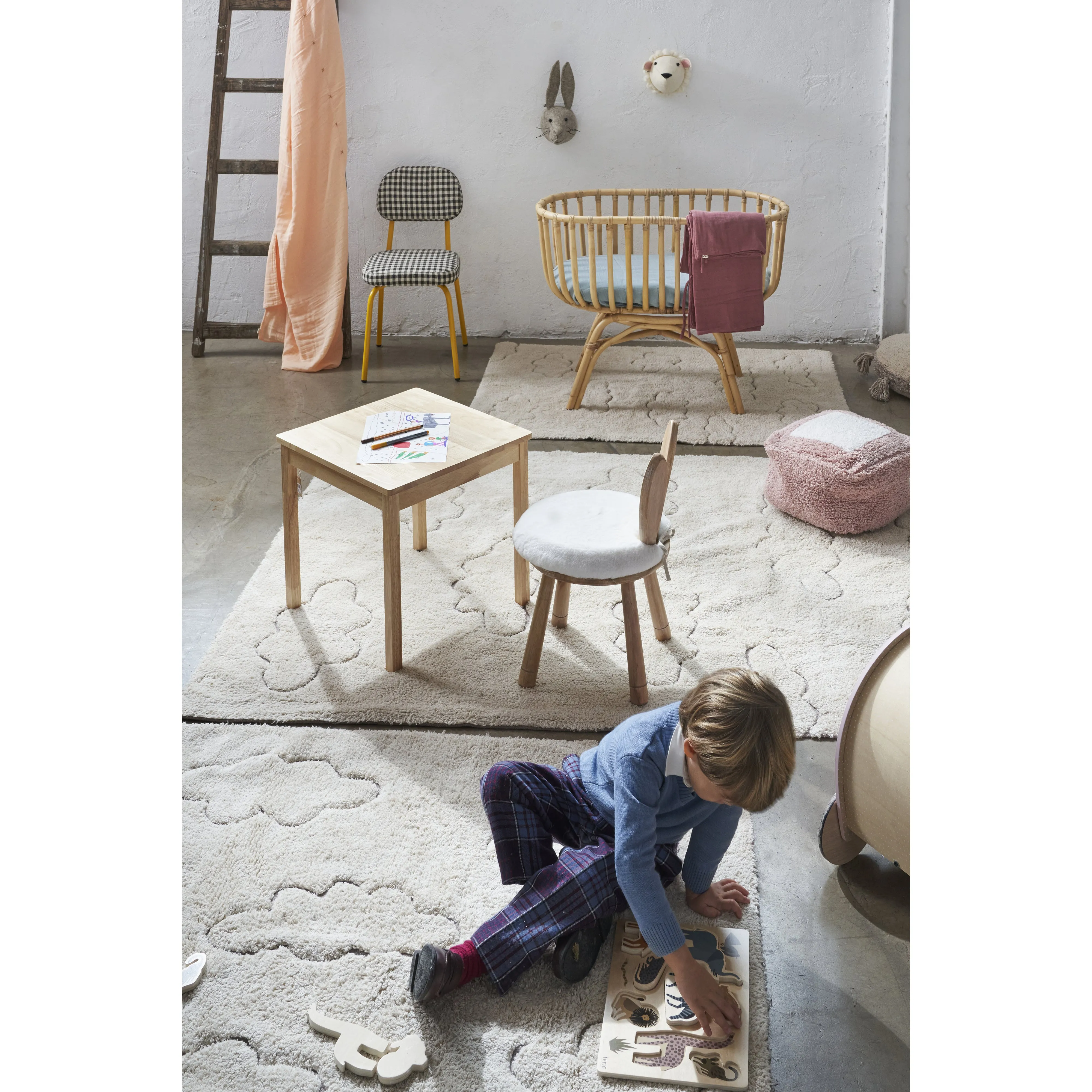 Lorena Canals RugCycled Clouds Machine Washable Cotton Rug