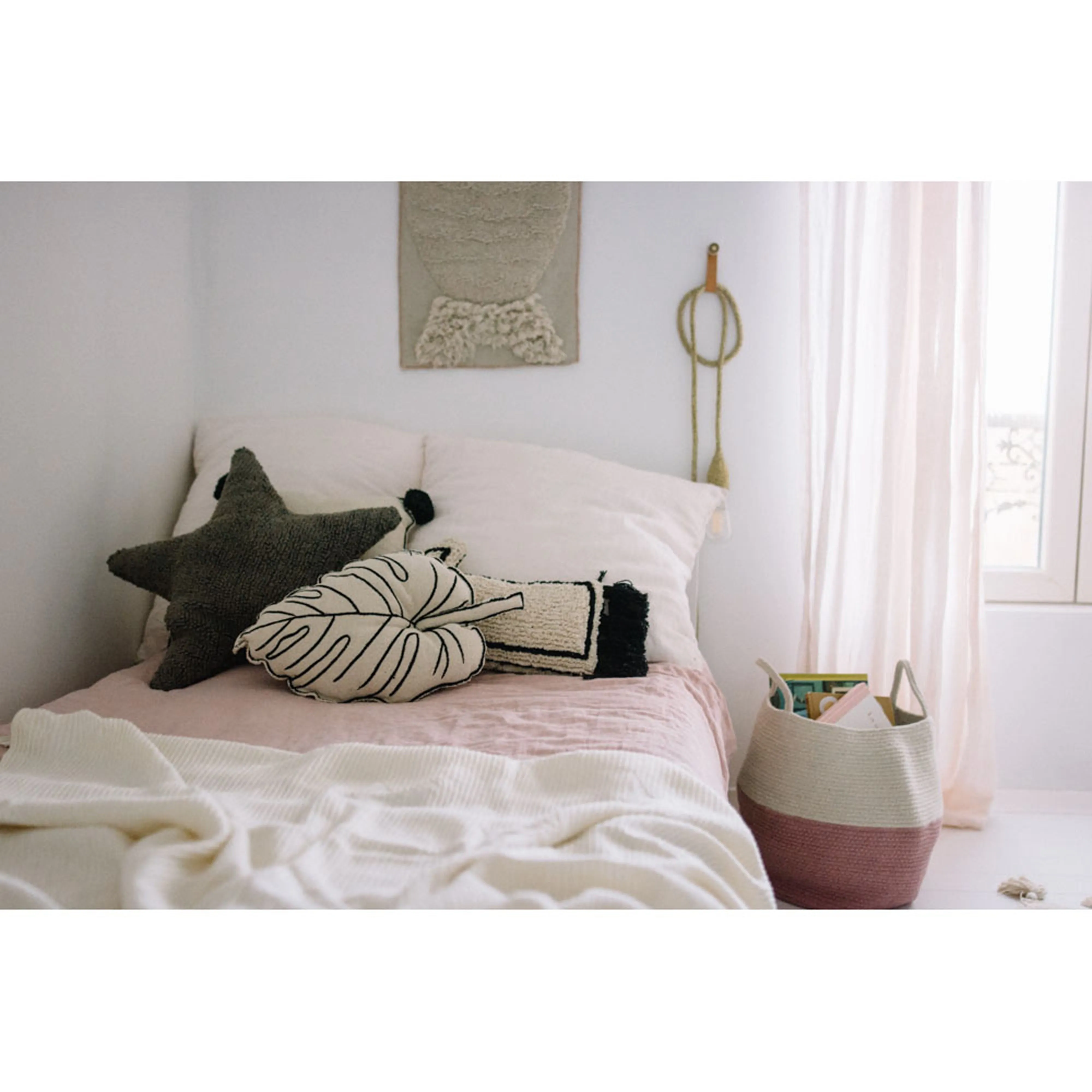 Lorena Canals Zoco Ash Rose-Natural Basket