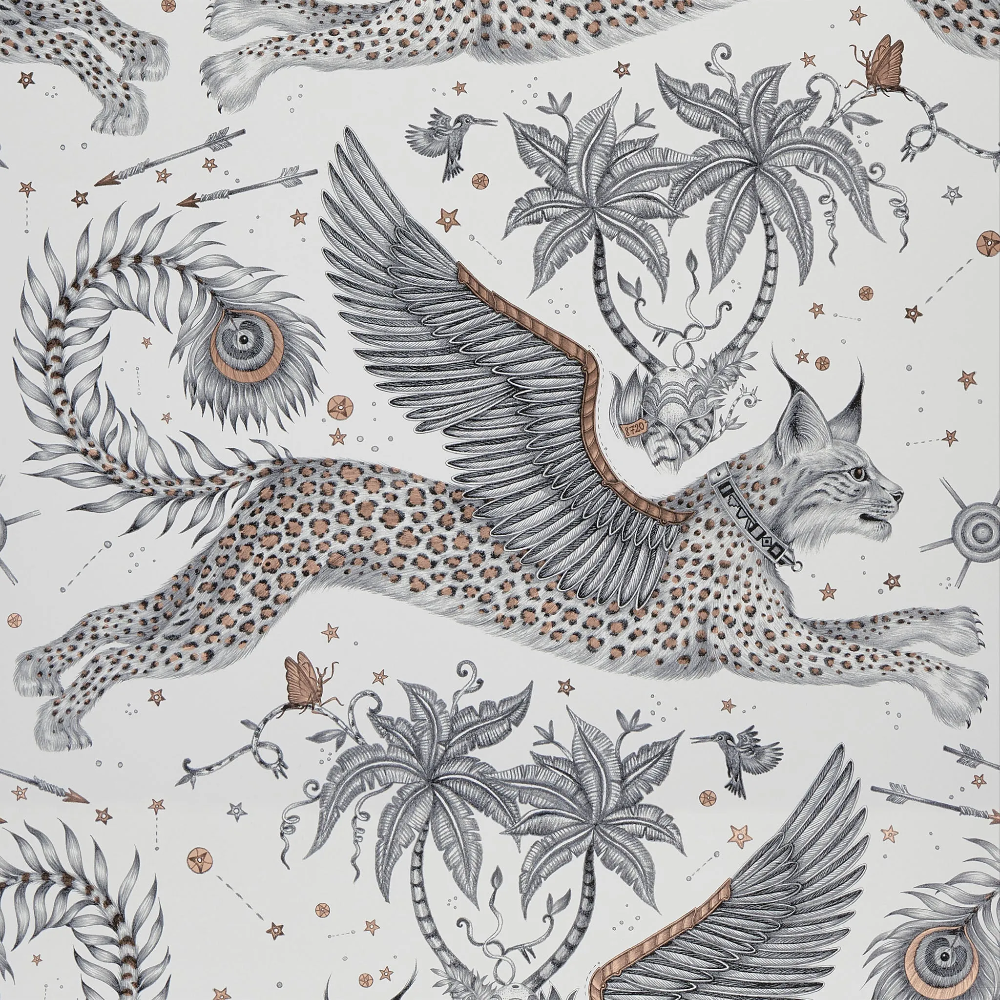Lynx Wallpaper, 11 yard roll