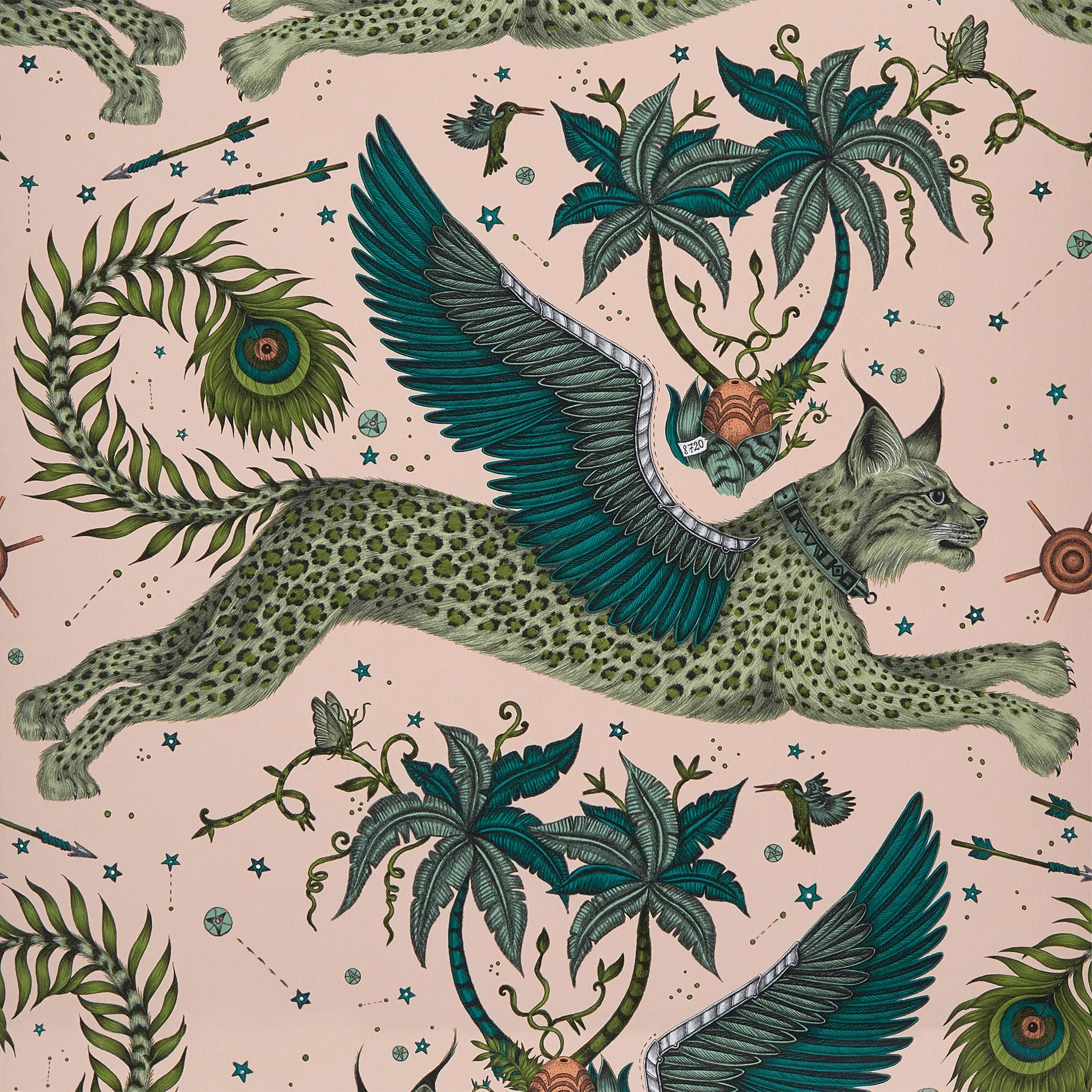Lynx Wallpaper, 11 yard roll