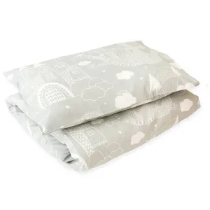 Majvillan Bedlinen Set Crib Dragon Sky Grey