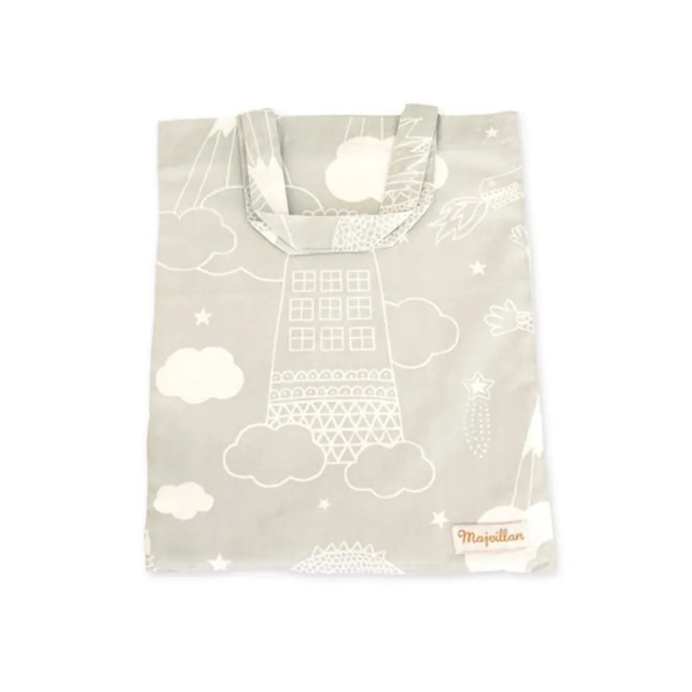 Majvillan Bedlinen Set Crib Dragon Sky Grey